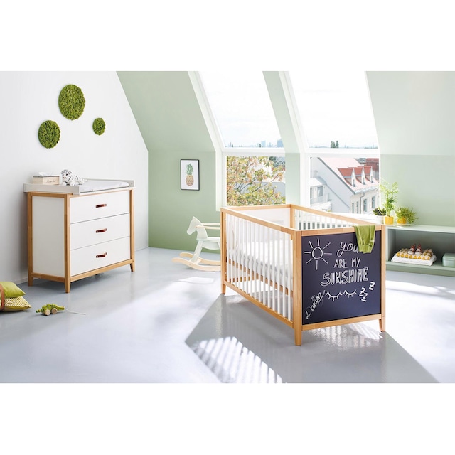 Pinolino® Babymöbel-Set »Calimero«, (Spar-Set, 2 St.), breit mit Tafellack;  mit Kinderbett und Wickelkommode kaufen | BAUR