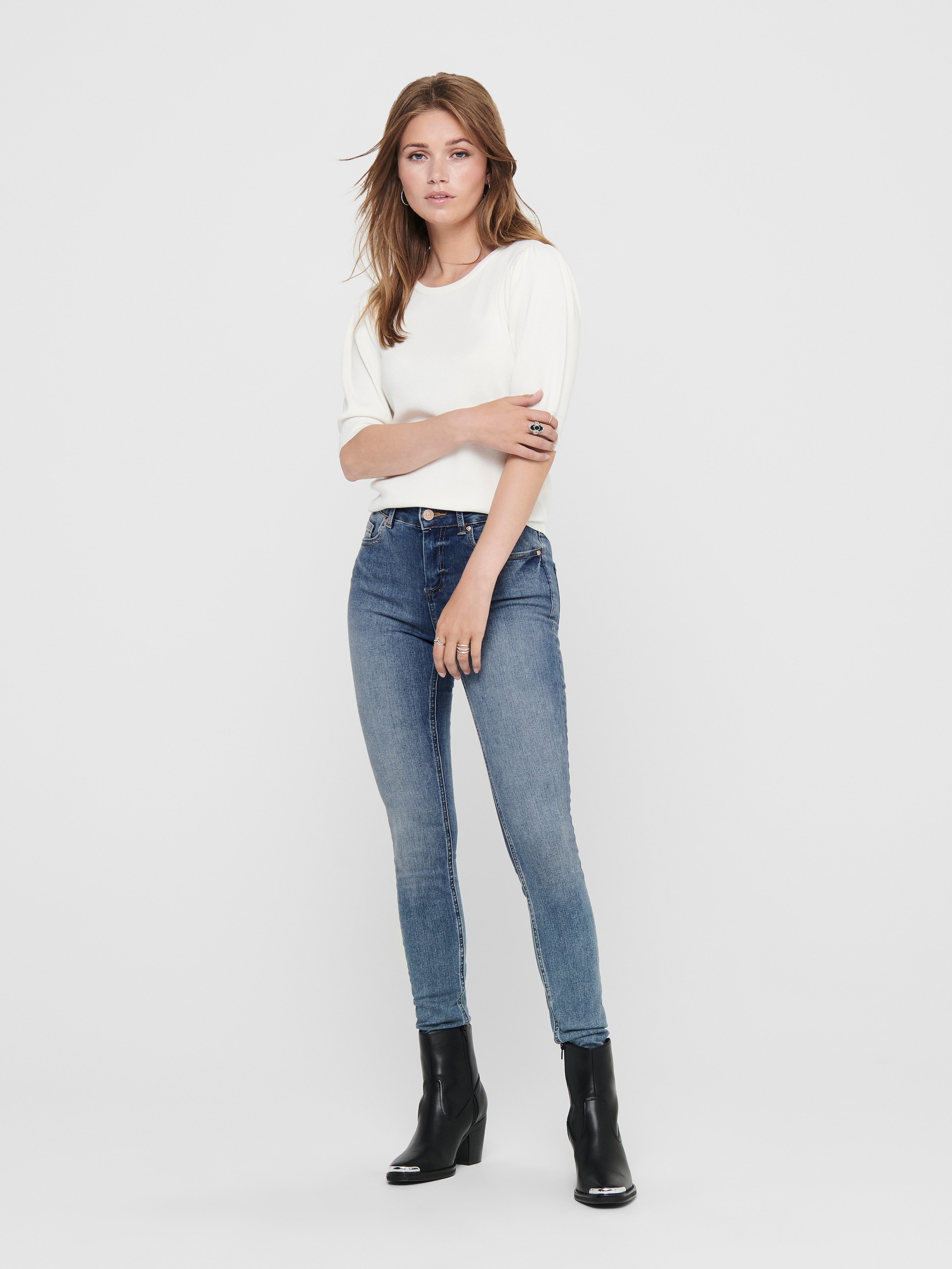 ONLY 1100000002199 »ONLBLUSH MID SKINNY  BB ANA0005« Baumwollmischung, skinny fit