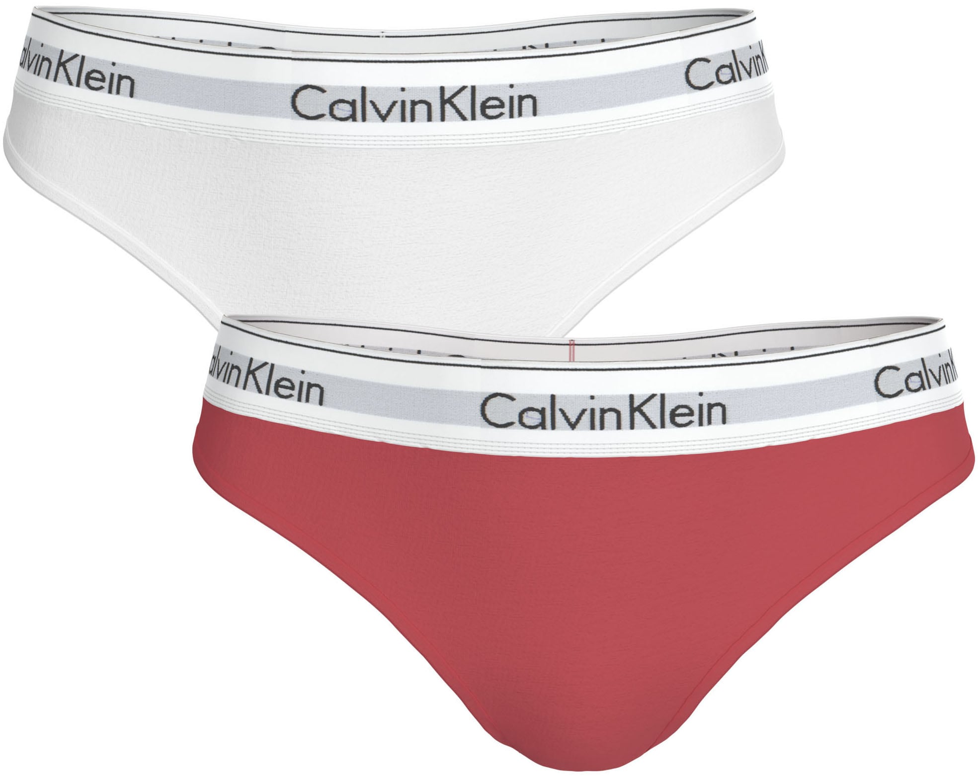 Calvin Klein Underwear Tanga "THONG 2PK" Packung, 2er-Pack, Körpernahe Pass günstig online kaufen