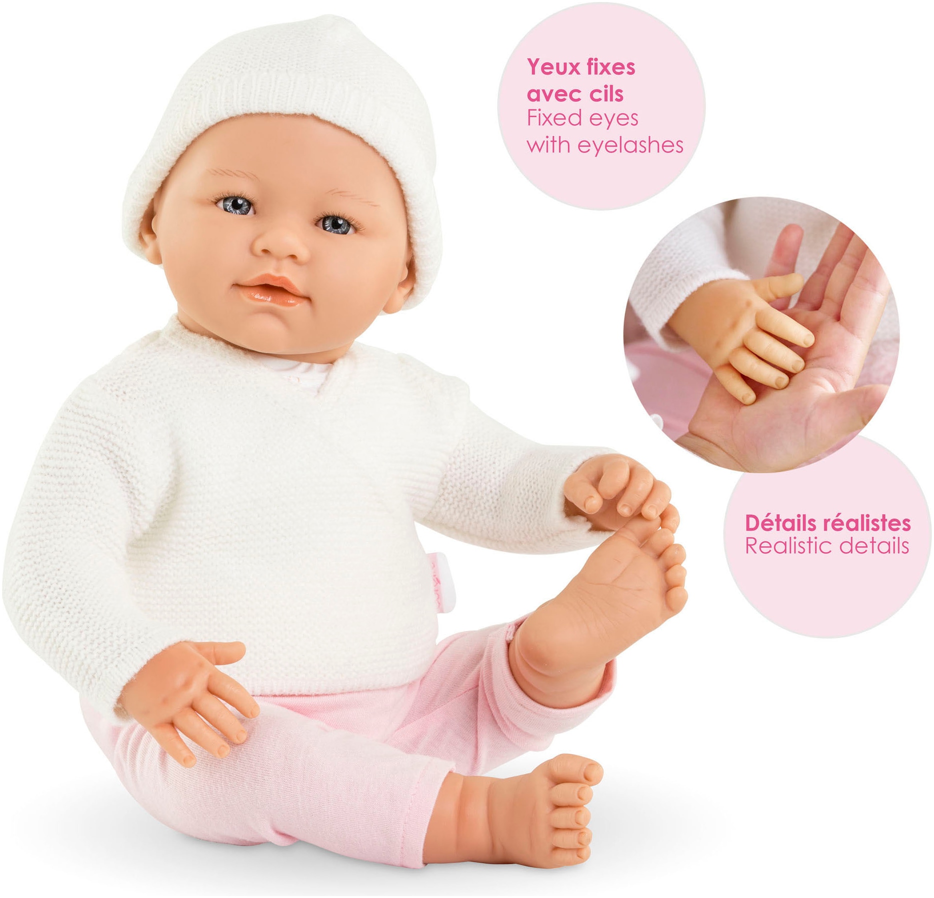 Corolle® Babypuppe »Mon Grand Poupon Rose Newborn«, mit Vanilleduft