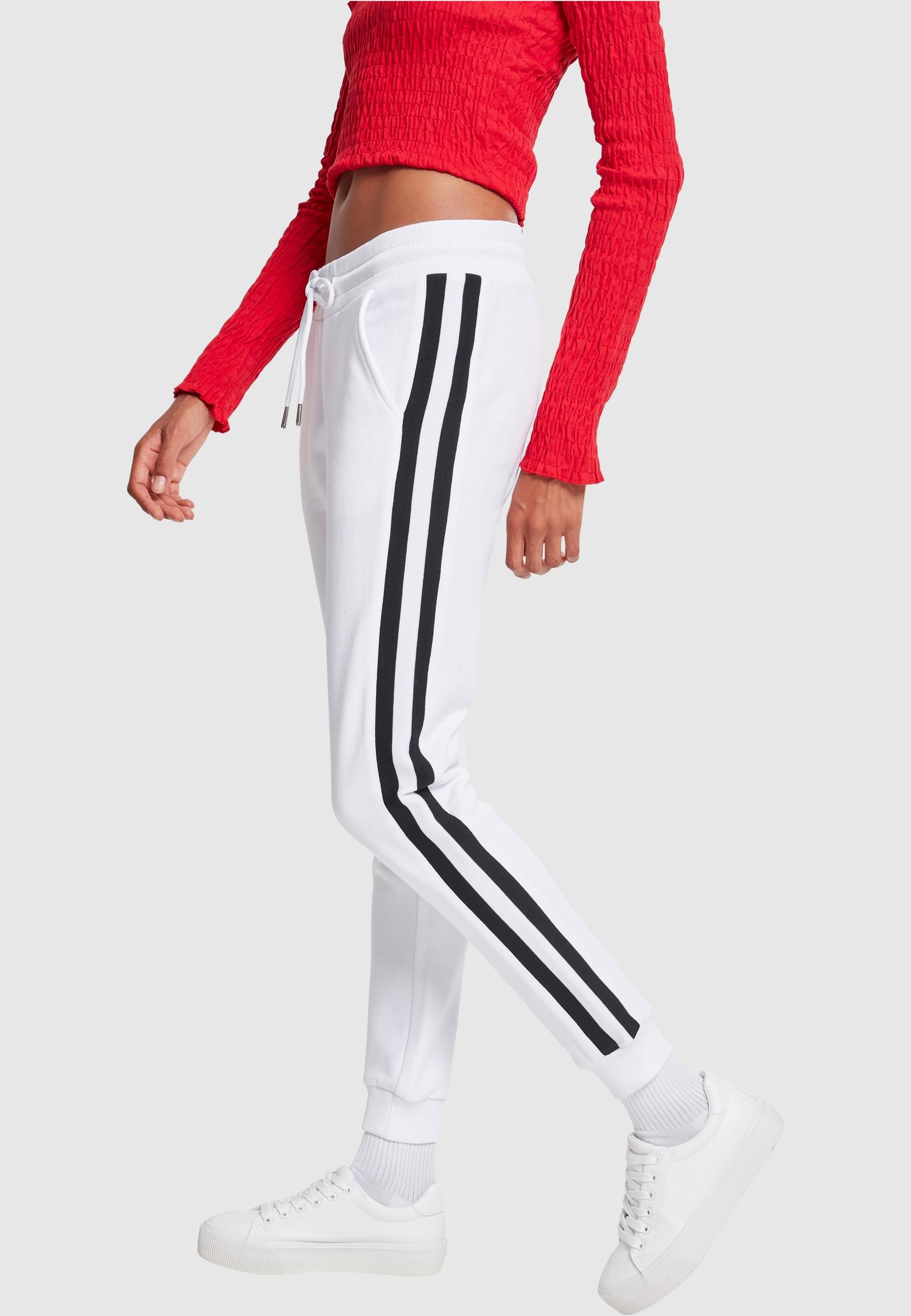 URBAN CLASSICS Jogginghose »Urban Classics Damen Ladies College Contrast Sweatpants«, (1 tlg.)