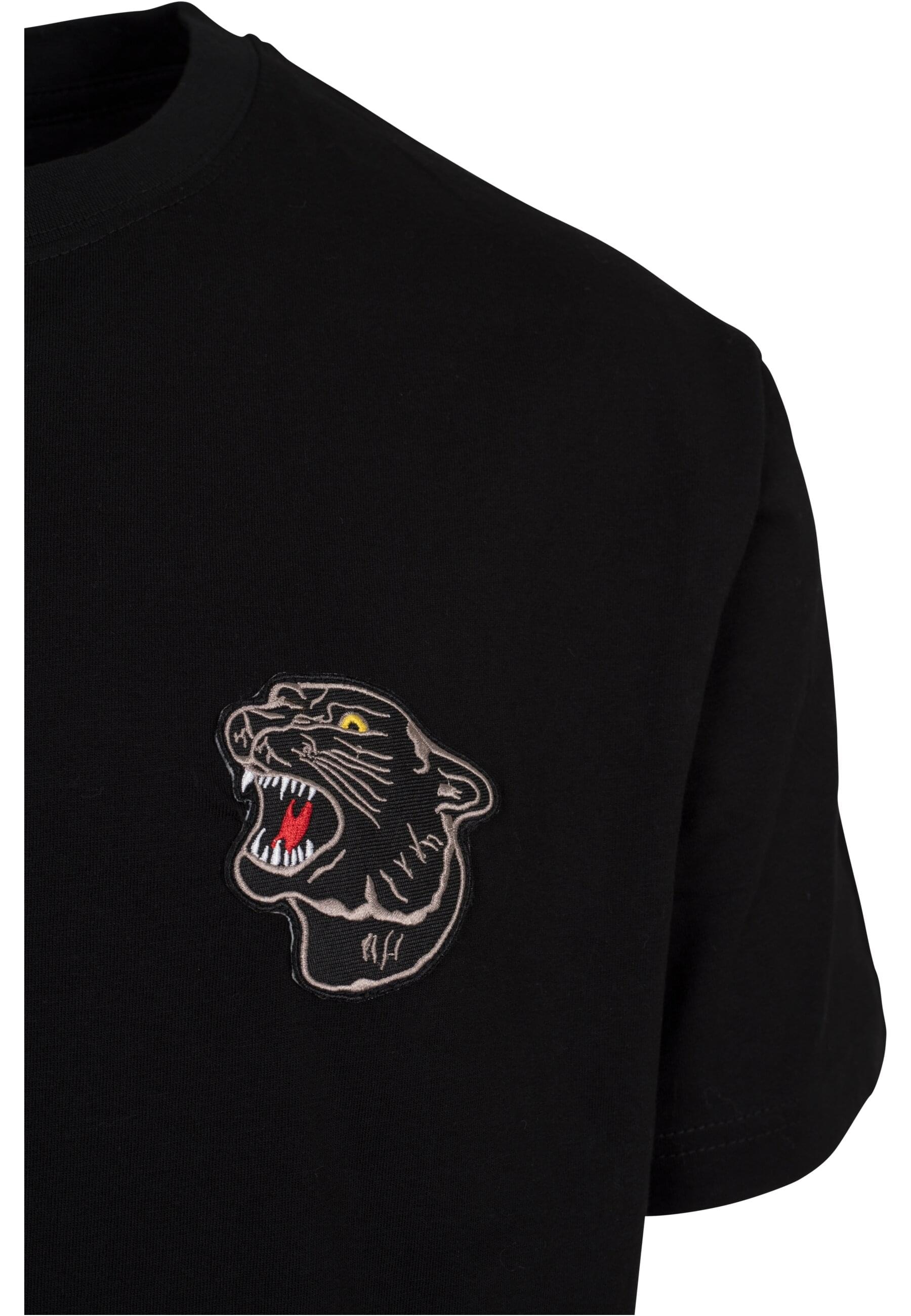 MisterTee T-Shirt »MisterTee Herren Embroidered Panther Tee«, (1 tlg.)