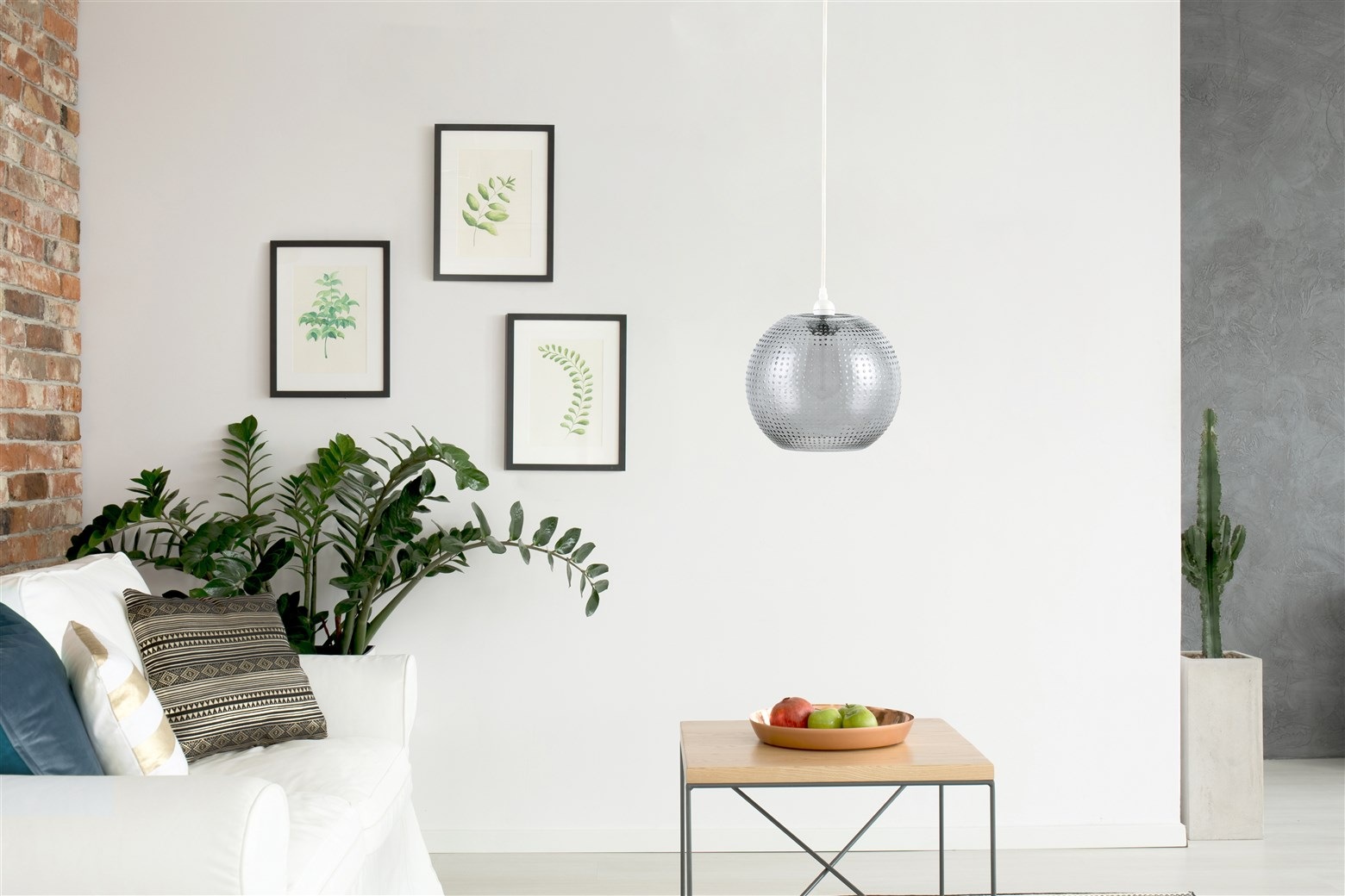 Kayoom Hängeleuchte »Saturn in Grau, ohne Leuchtmittel, LxBxH: 26 x 26 x 26 cm« E27 1 Stk.