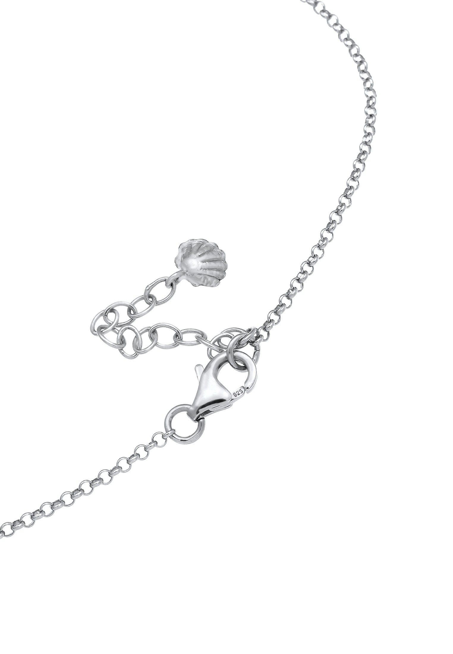 Elli Fußkette »Fußkette Muschel Seestern Anhänger 925 Silber«
