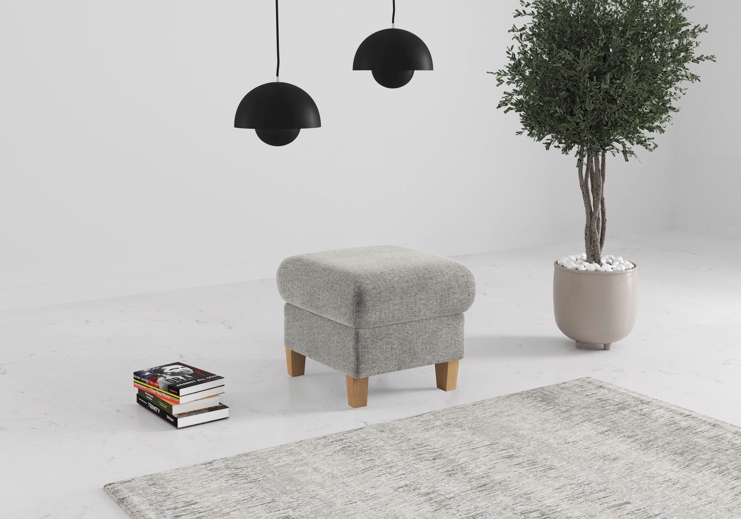 OTTO home Polsterhocker "Glendale" mit Stauraum
