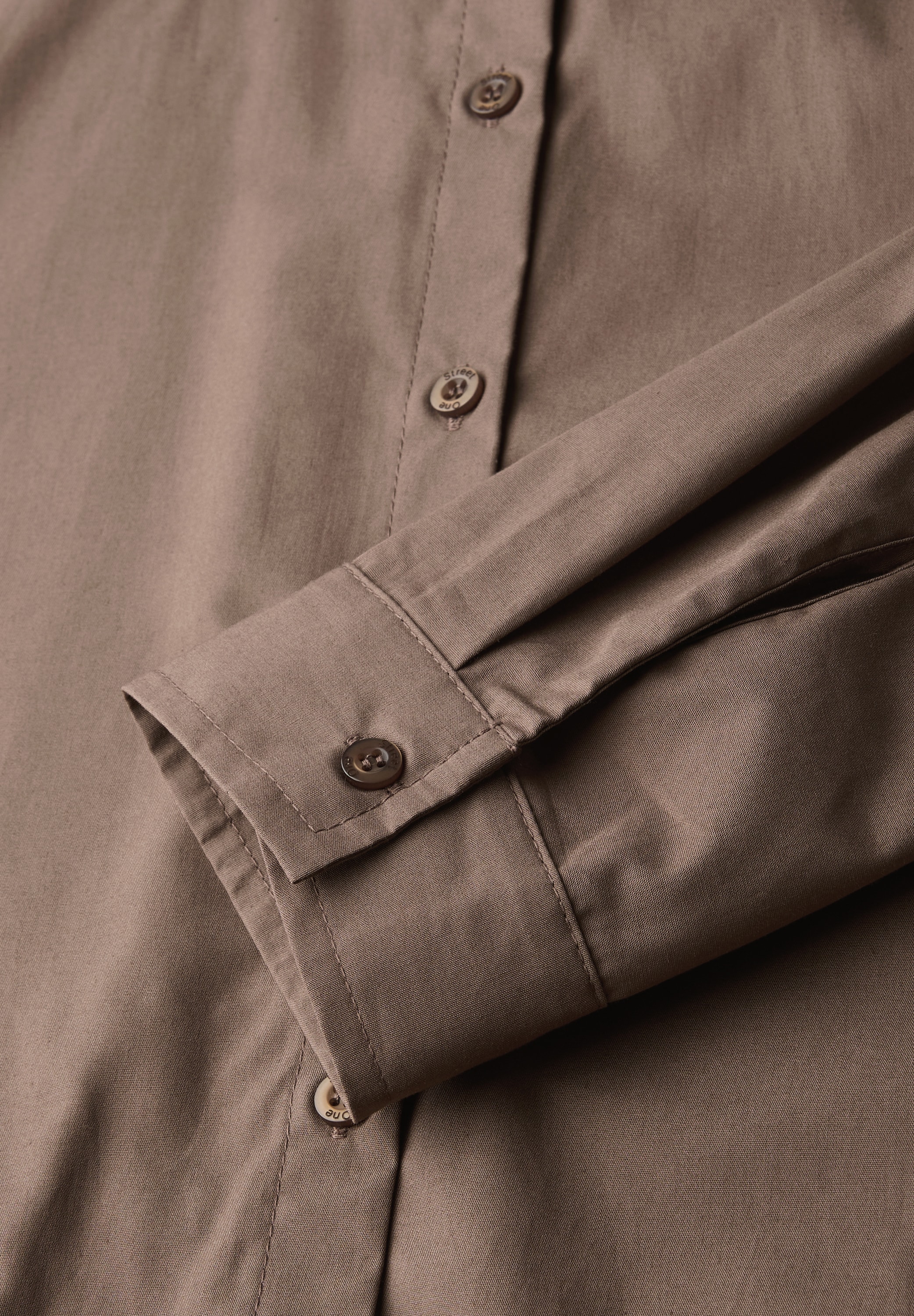 STREET ONE Hemdbluse, aus reiner Baumwolle