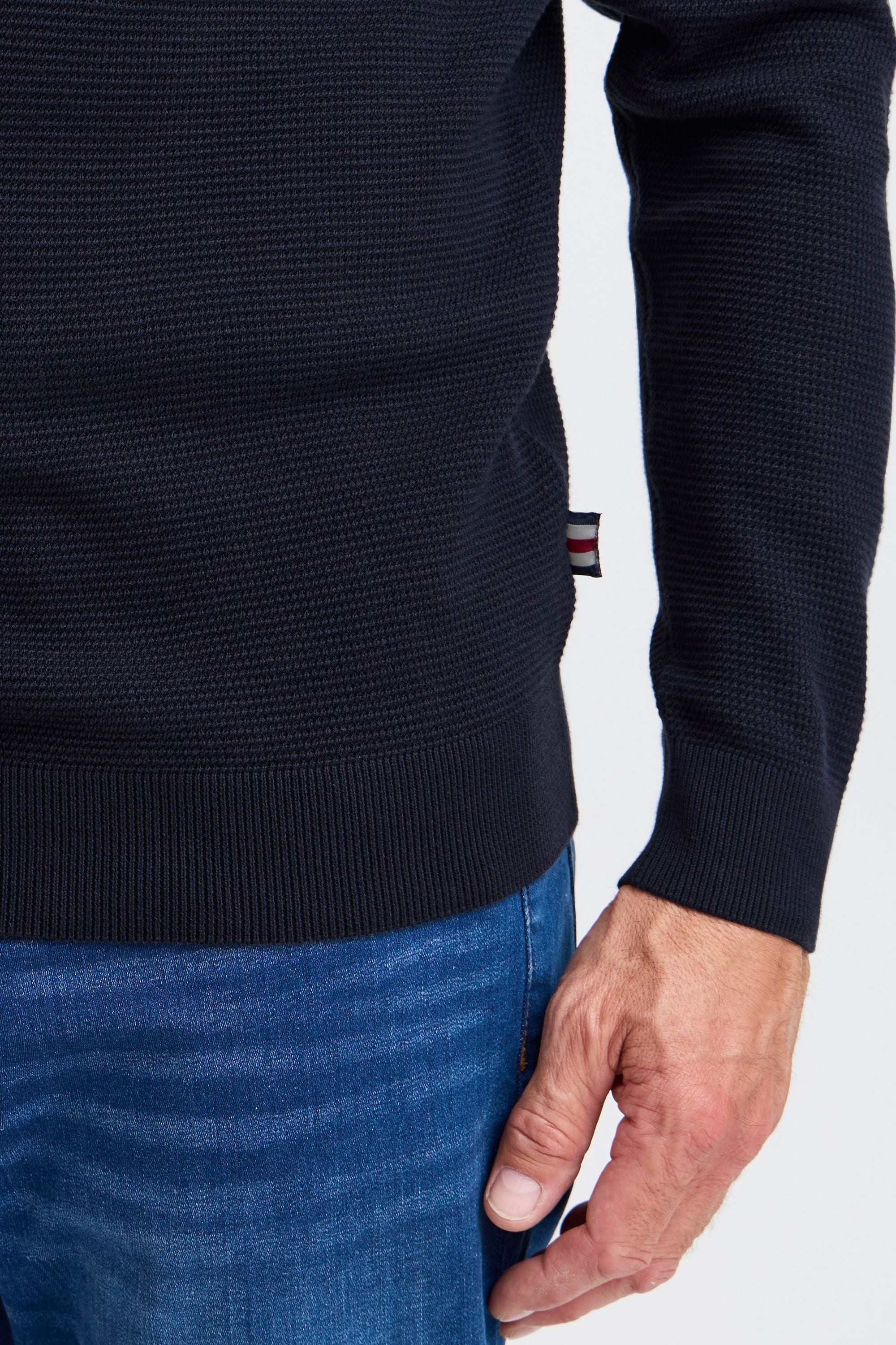 FQ1924 Strickfleece-Pullover »Strickpullover FQKYLE structure crewneck knit«