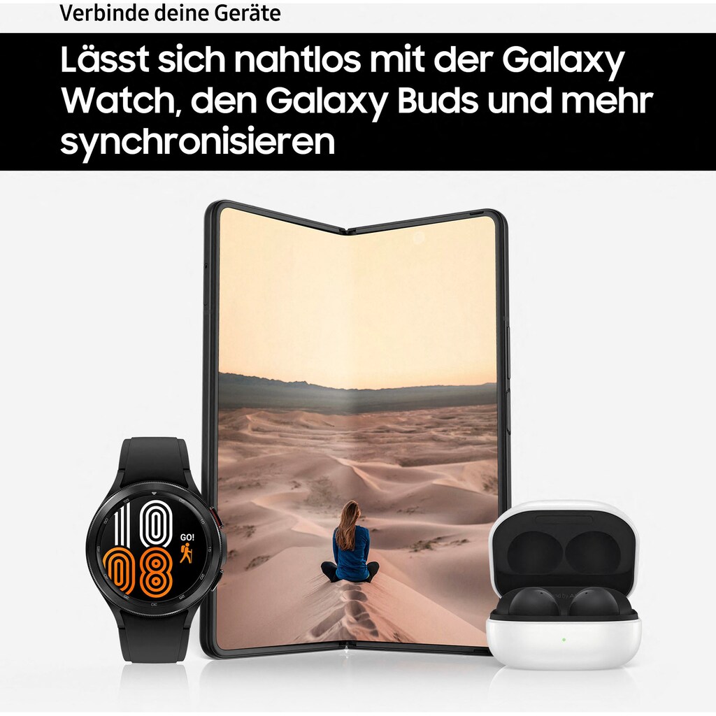 Samsung Smartphone »Galaxy Z Fold 3, 5G 256GB«, Phantom Silver, 19,19 cm/7,6 Zoll, 256 GB Speicherplatz, 12 MP Kamera