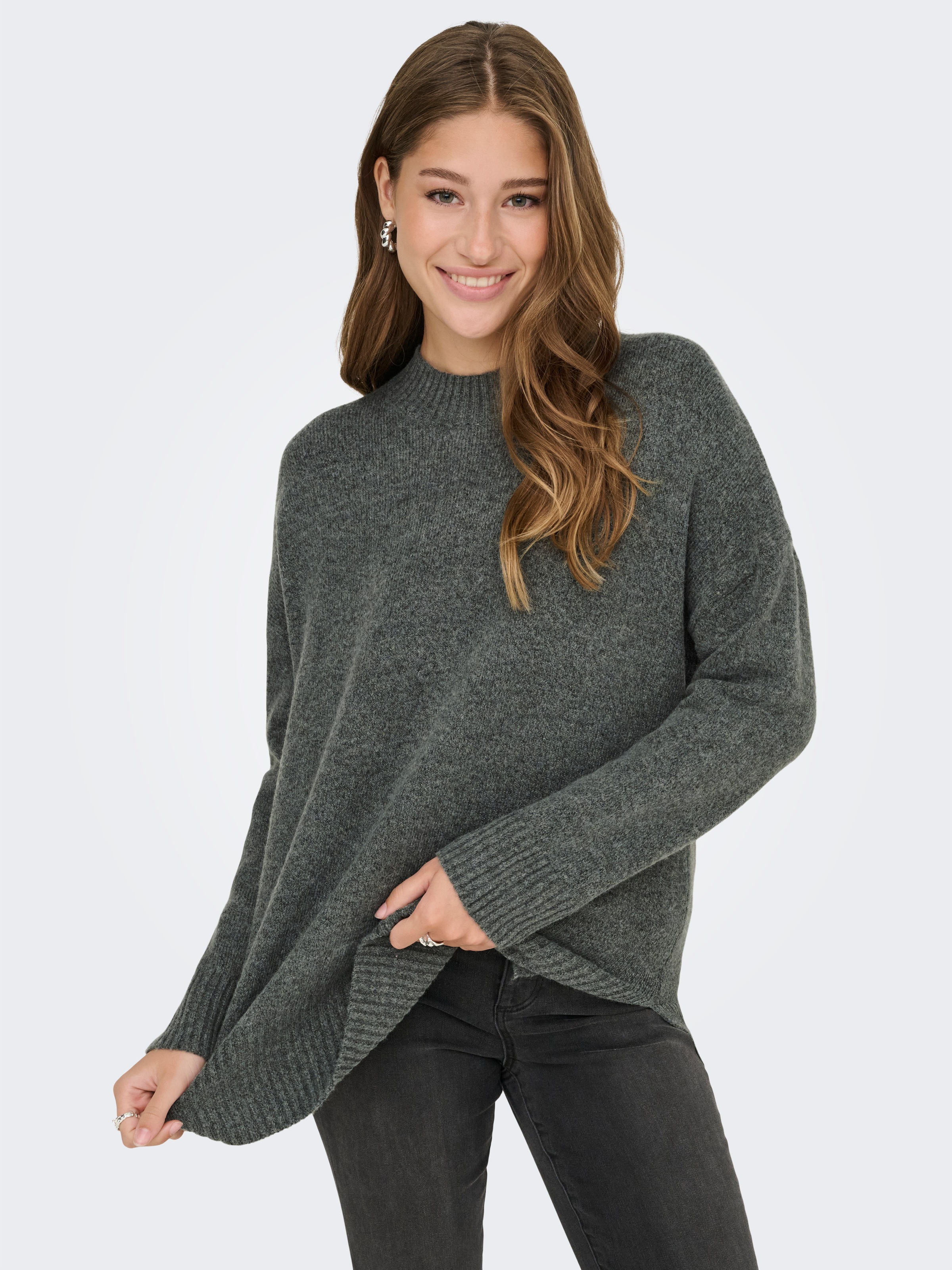 ONLY Strickpullover "ONLHAZEL LS HIGHNECK OVERS PULL KNT NOOS" günstig online kaufen
