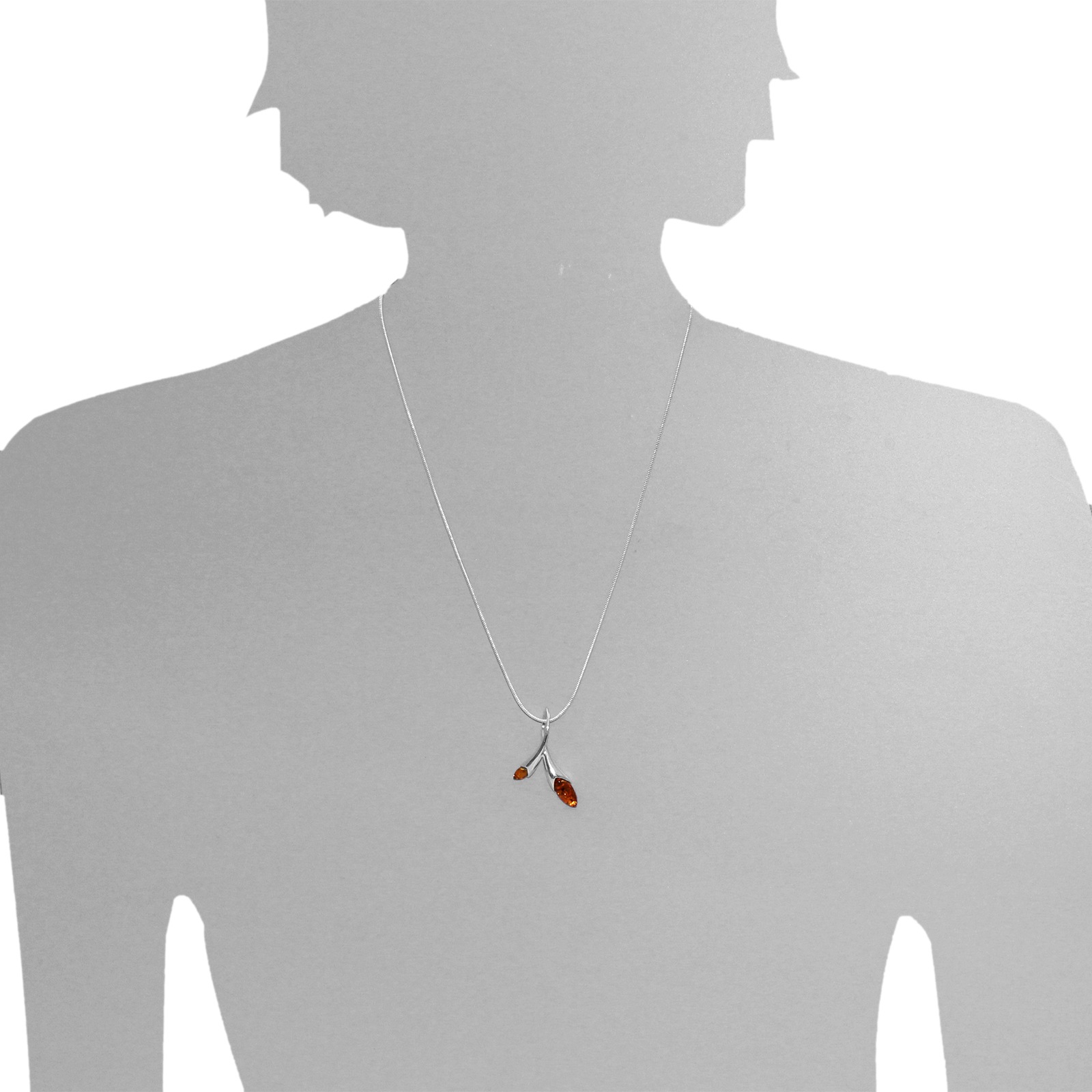 OSTSEE-SCHMUCK Kette mit Anhänger »- Gleiter-Bea - Silber 925/000 - Bernstein«