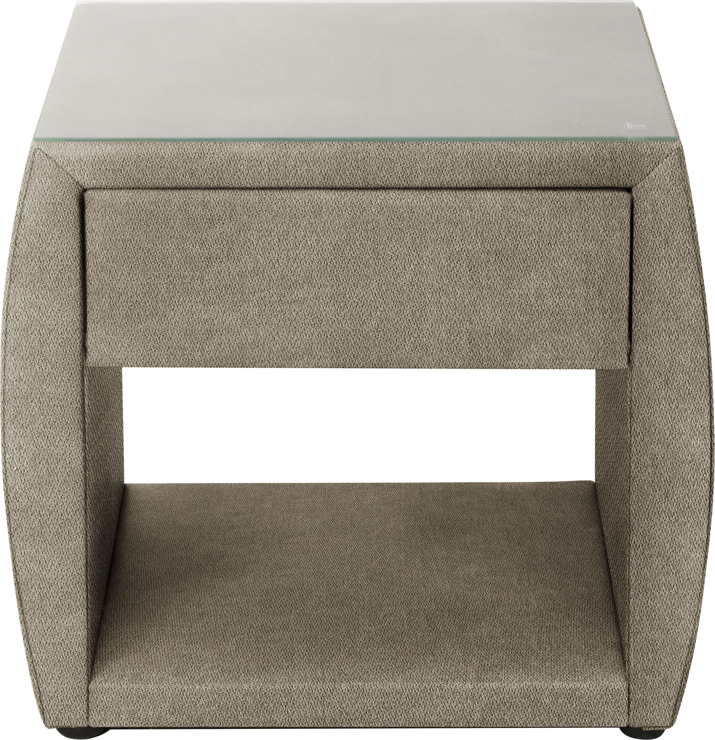 alina Nachttisch "Nadina" mit Glasplatte günstig online kaufen