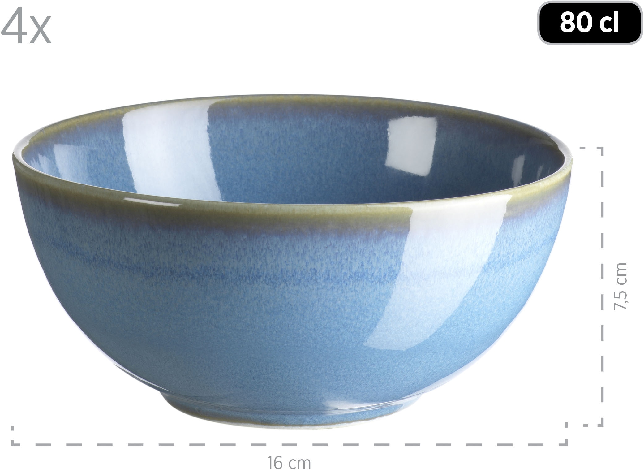 MÄSER Kombiservice »OSSIA, Geschirr-Set, Keramik«