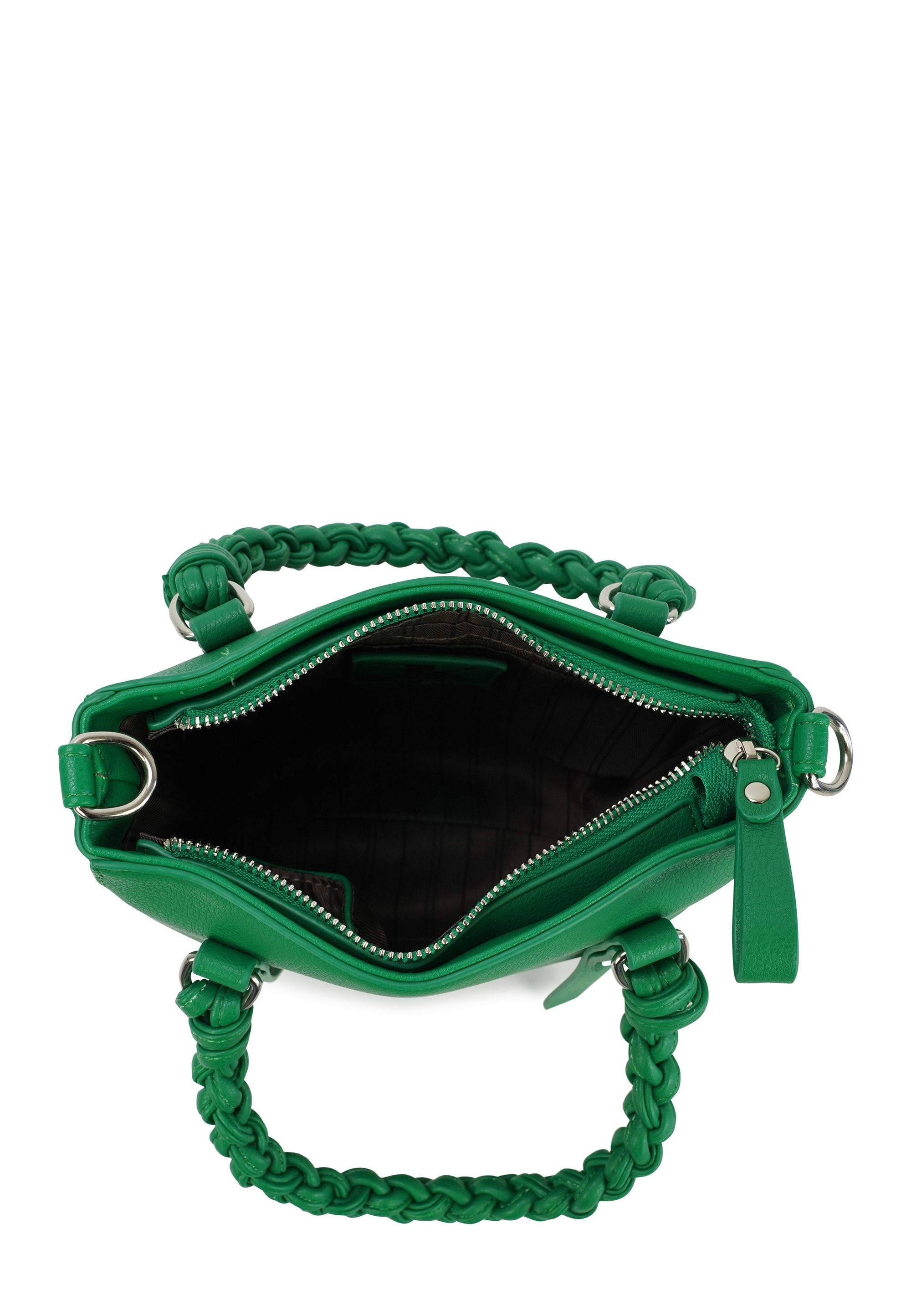 Harpa Schultertasche »HAYA« in abgerundeter Form mit geflochtenem Henkel