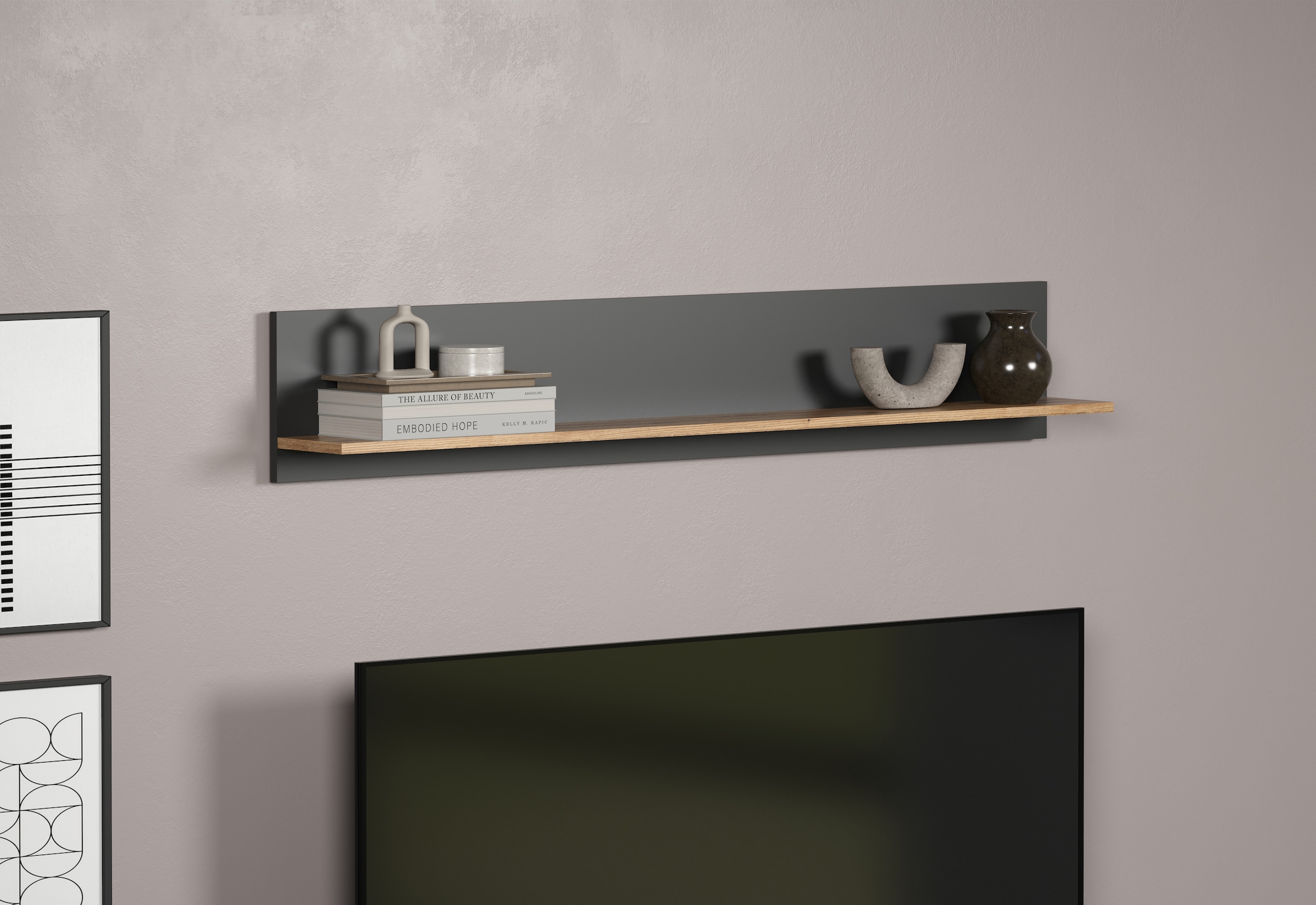 INOSIGN Wandboard "Estepona" 1 Stk. tlg. Wandboard mit Ablage - (B/T/H) 150 günstig online kaufen