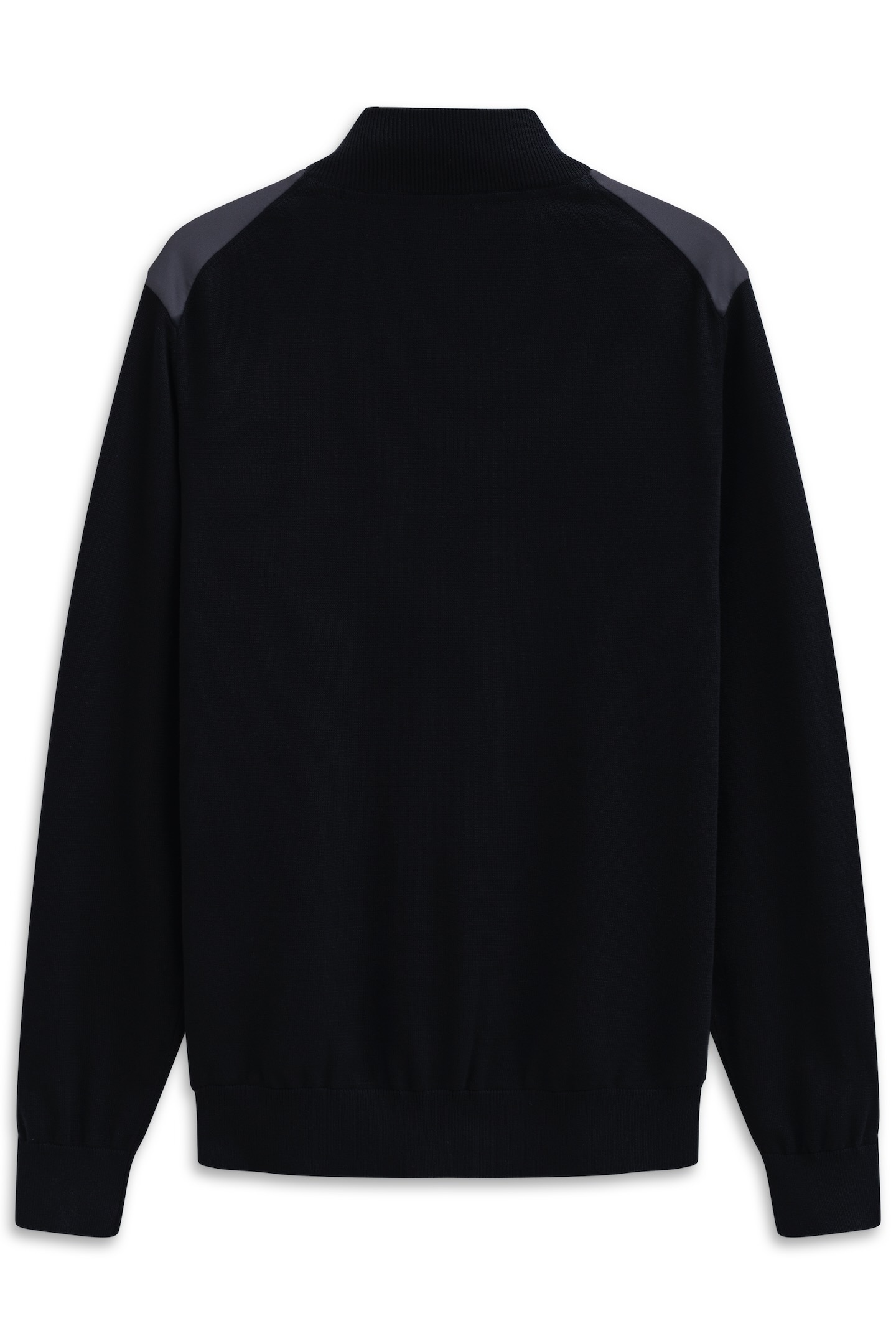 bugatti Strickjacke »Regular Fit«, mit Stehkragen und Reißverschlusstaschen