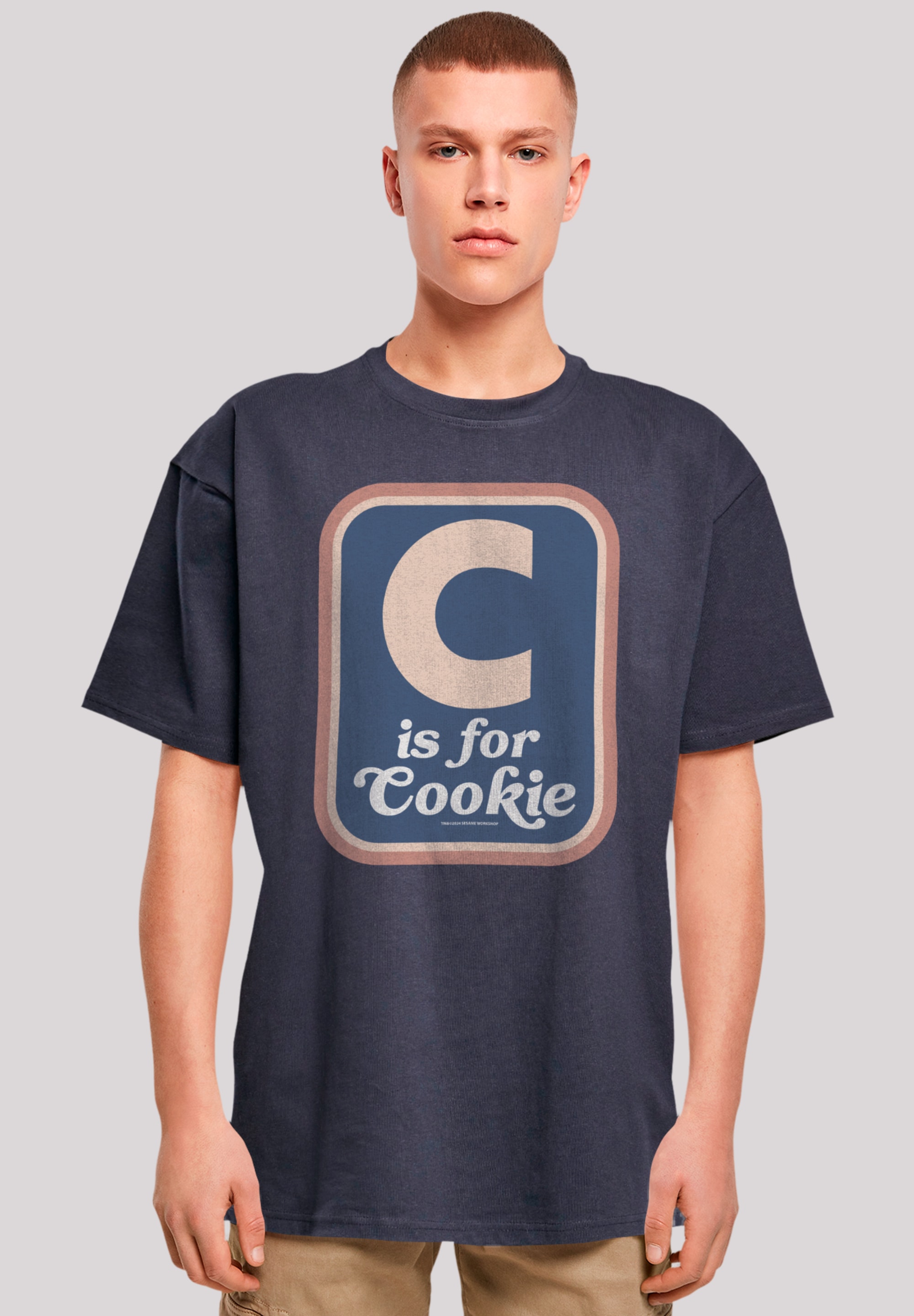 F4NT4STIC T-Shirt "Sesamstraße C is for Cookie", Premium Qualität, Weihnach günstig online kaufen