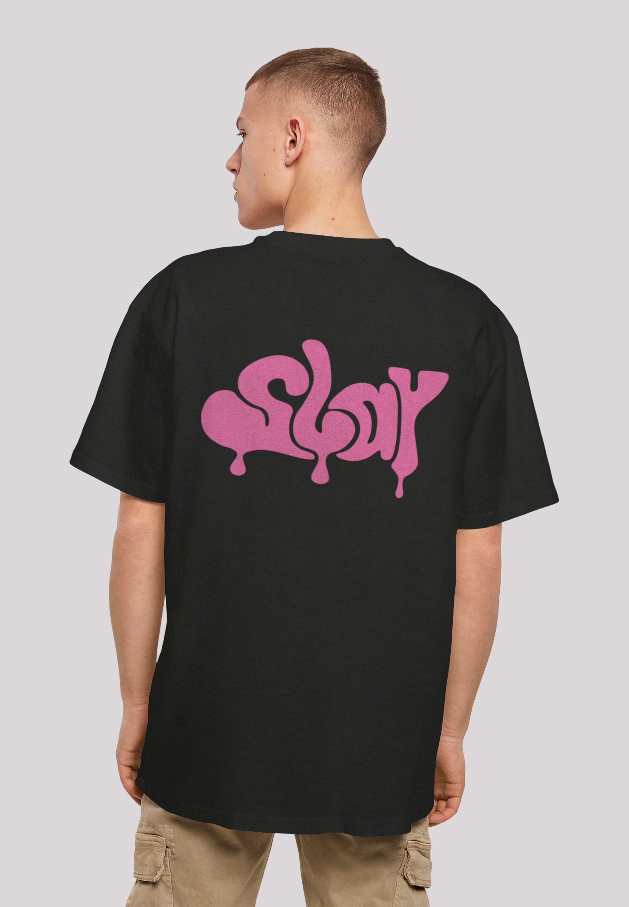 F4NT4STIC T-Shirt »SLAY Jugenwort Pink«, Print