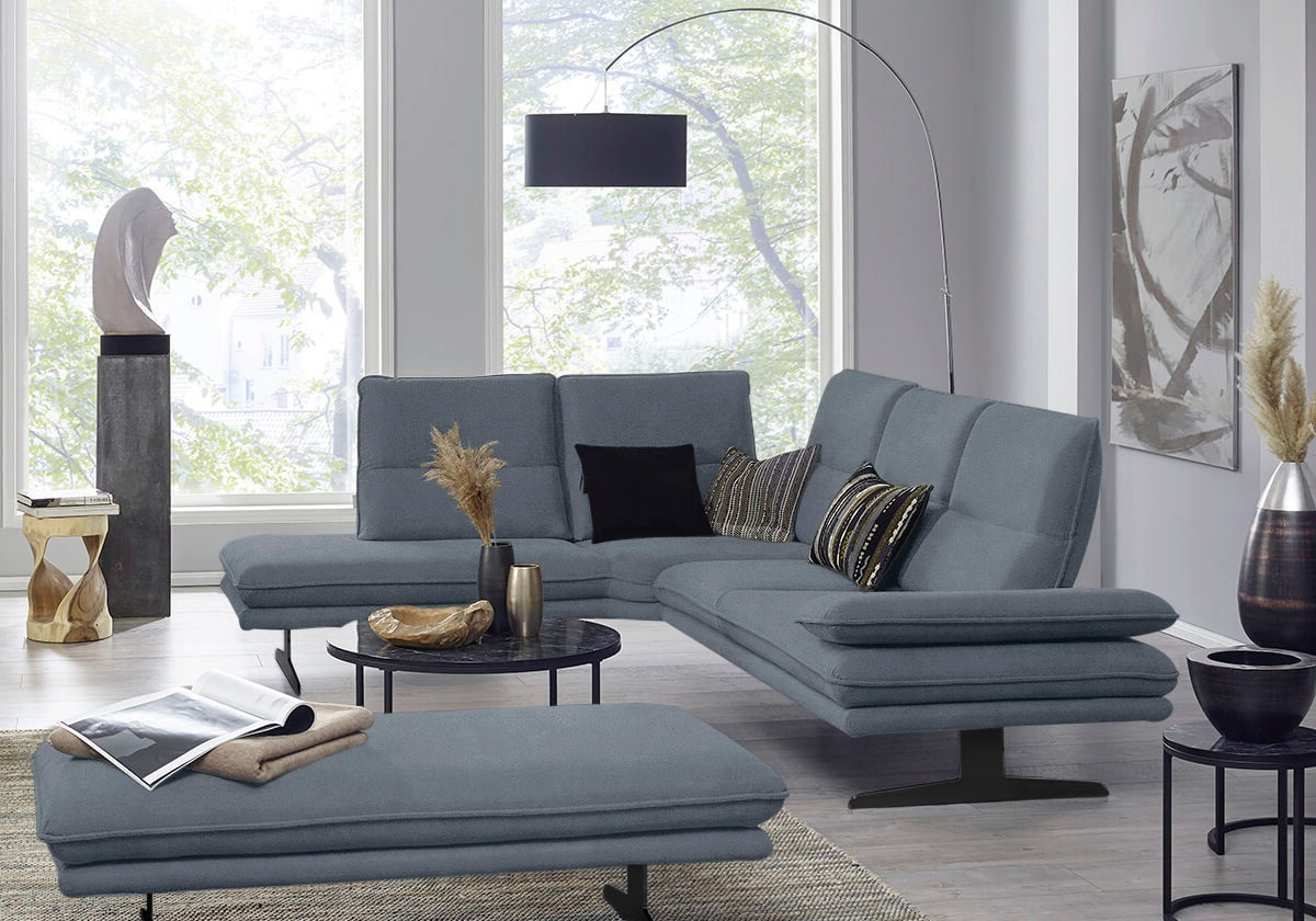 W.SCHILLIG Ecksofa "broadway, Designsofa, toller Sitzkomfort, zeitlos, eleg günstig online kaufen
