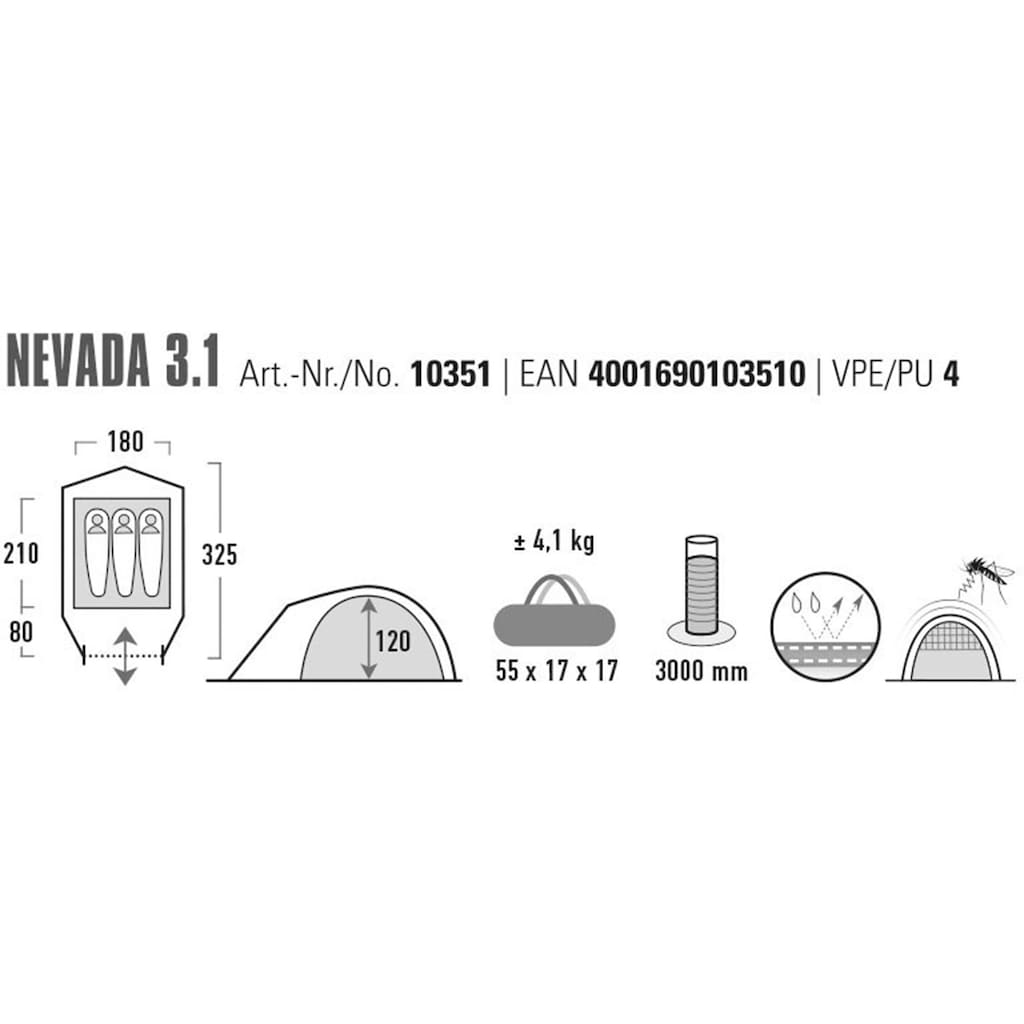High Peak Kuppelzelt »Zelt Nevada 3.1«, 3 Personen