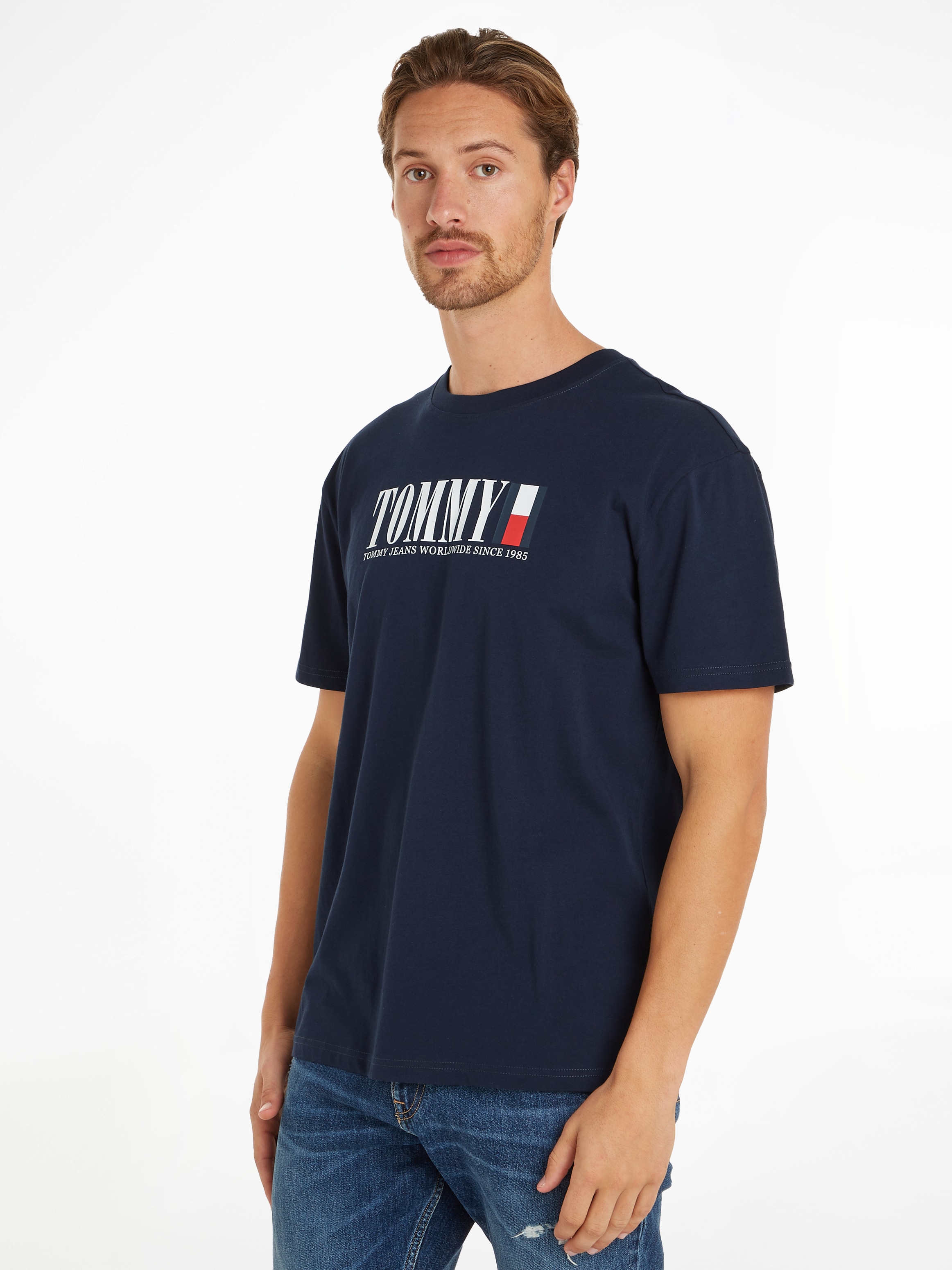 T-Shirt »TJM REG TOMMY DNA FLAG TEE EXT«, mit Logoprint