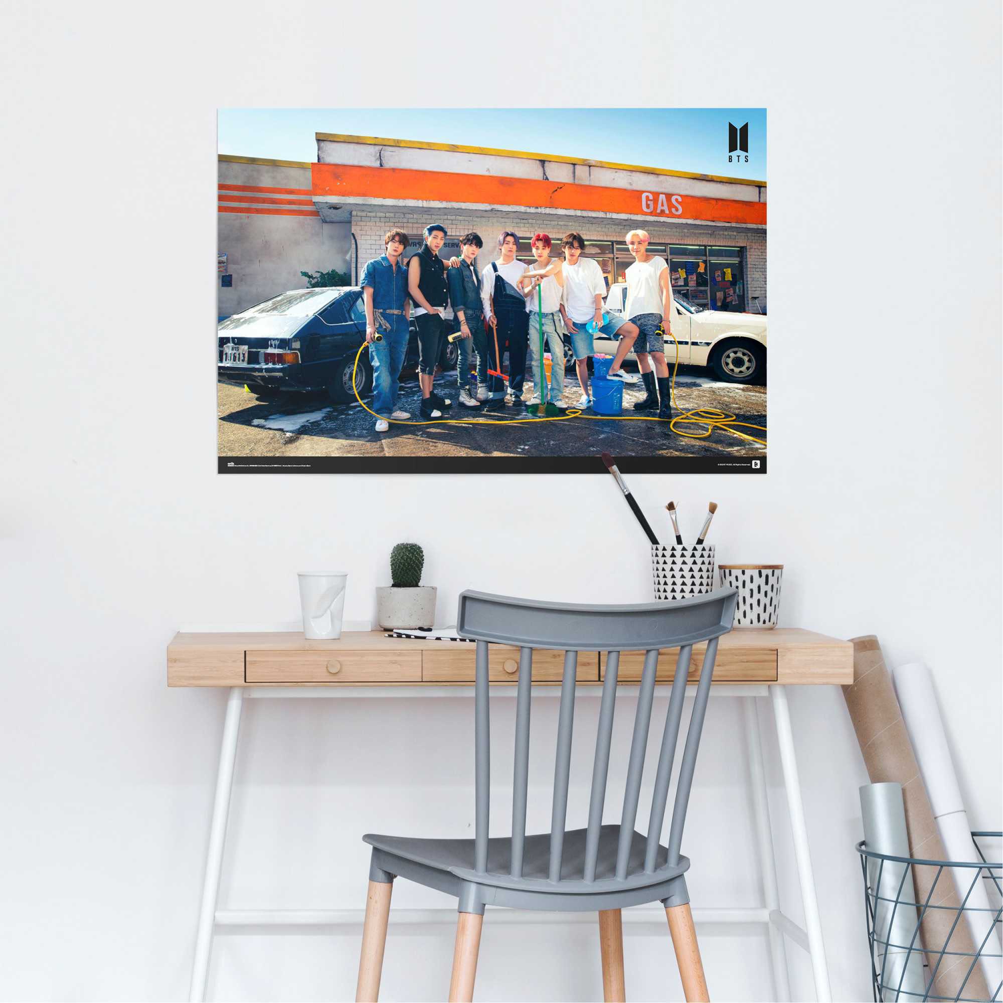 Reinders! Poster »BTS - gas station«