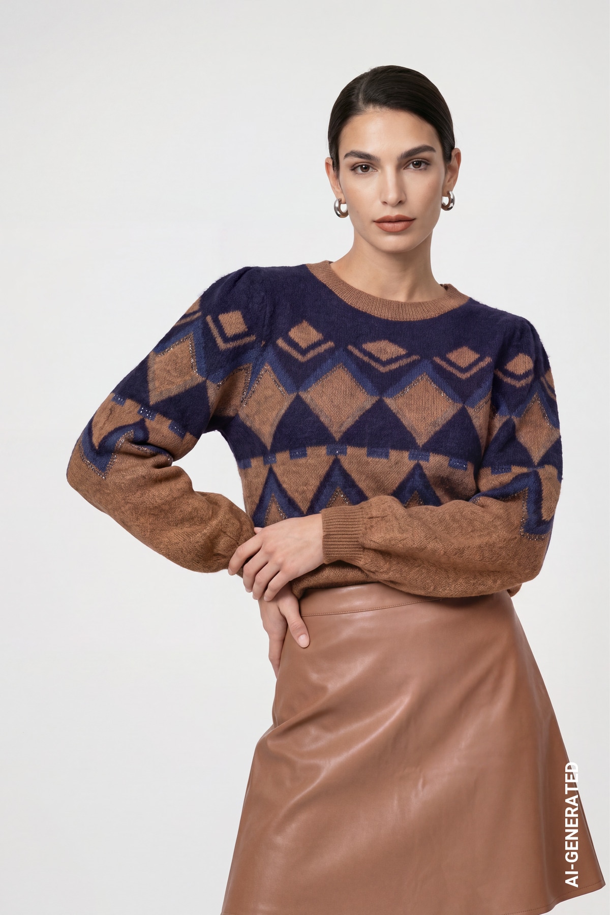 Monari Norwegerpullover Regular fit mit Norwegermuster