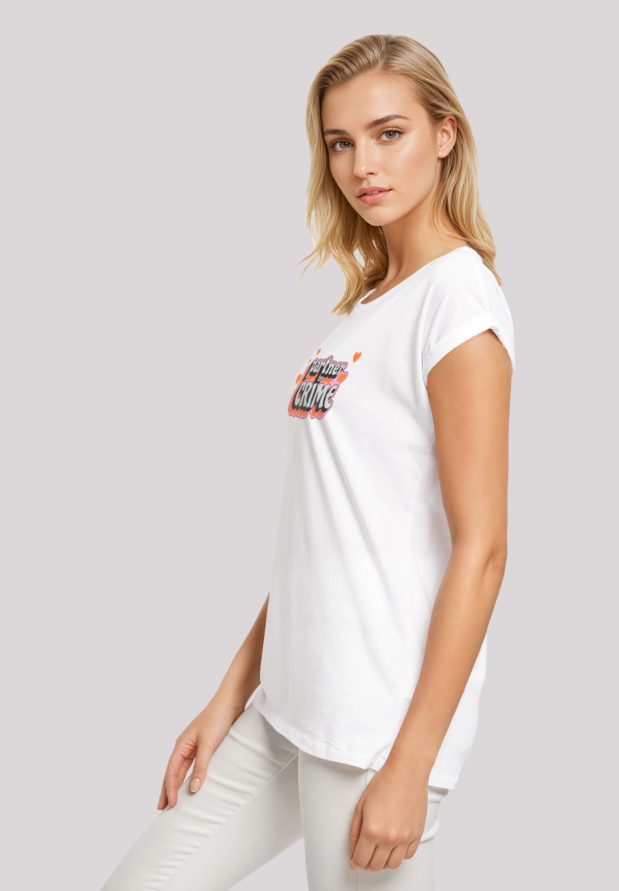 F4NT4STIC T-Shirt »Partner In Crime Valentinstag«, Premium Qualität