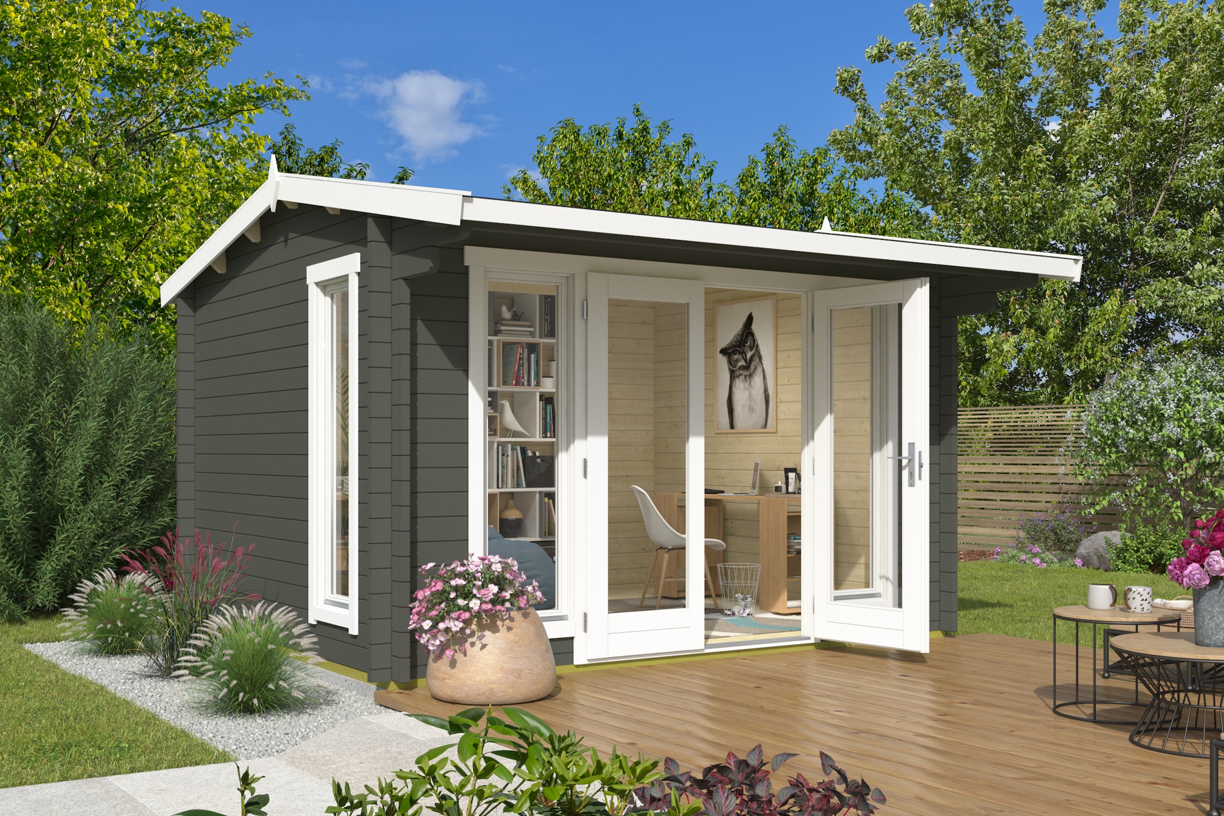 Nordic Holz Gartenhaus "JUBILEE 44" günstig online kaufen