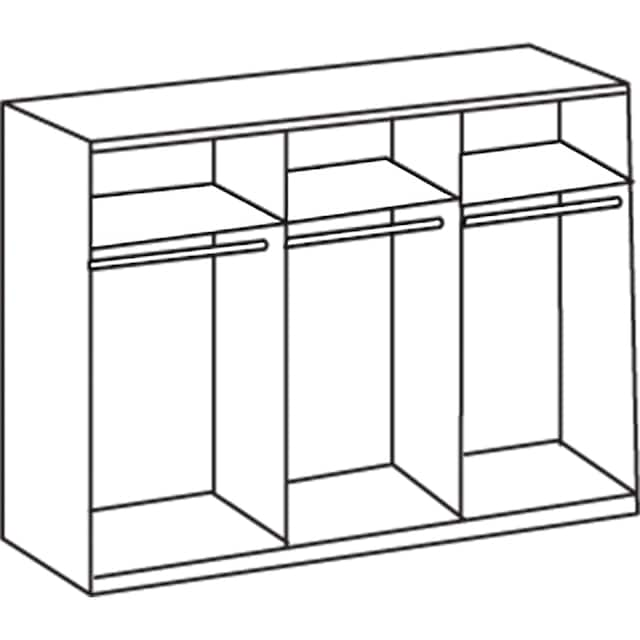 | Wimex BAUR mit Glaselementen »Monaco«, Schwebetürenschrank