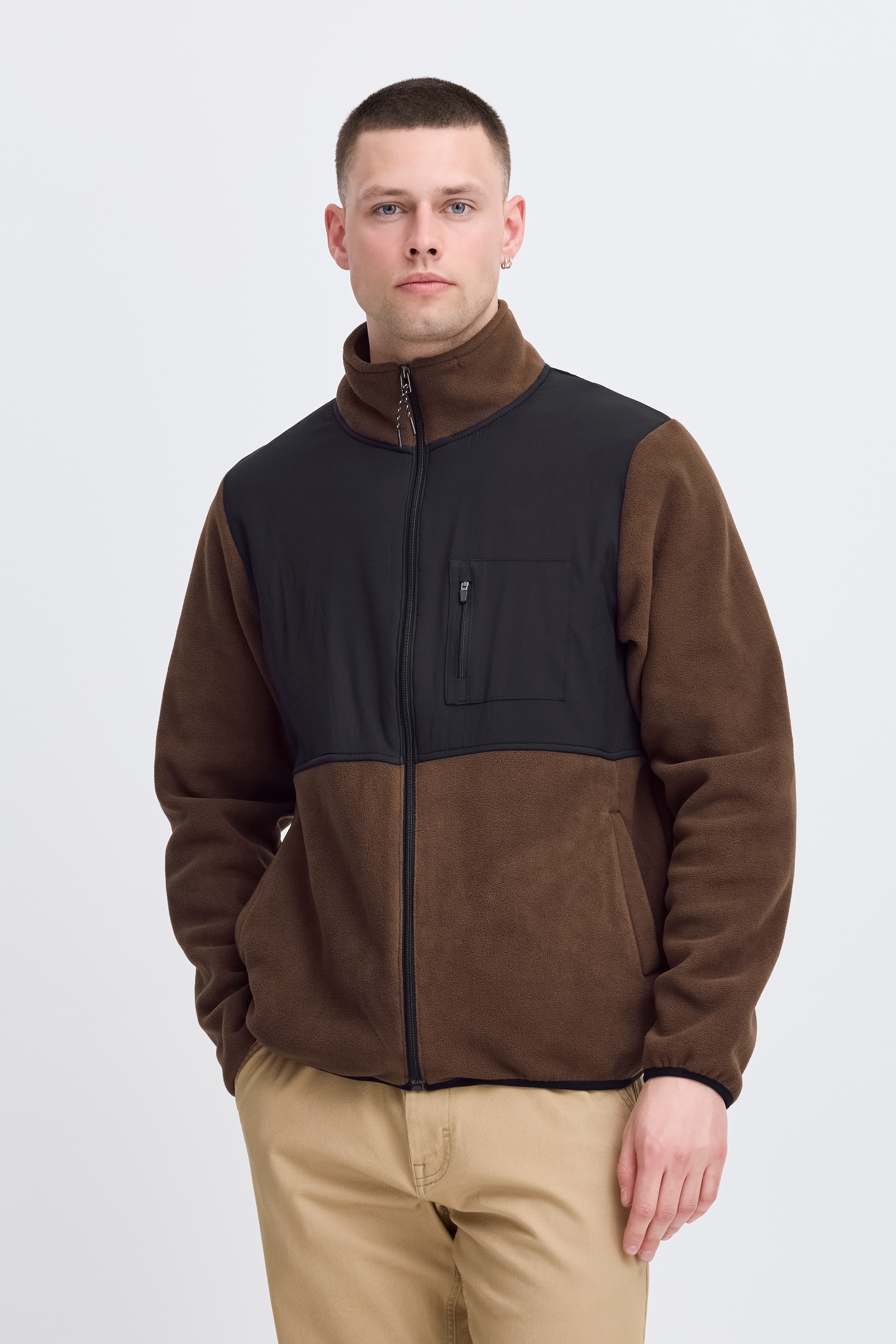 Blend Fleecepullover "BHMARIO Sweatshirt zipp thru" günstig online kaufen