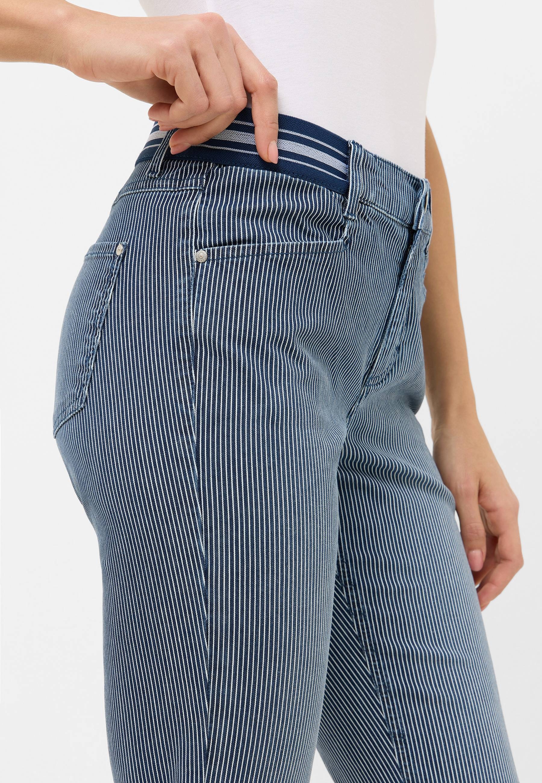ANGELS Caprijeans »ANACAPRI SPORTY«, mit feinen Streifen
