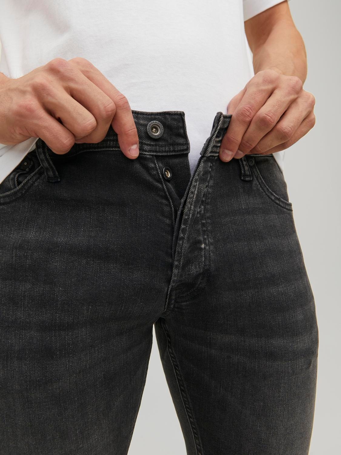 Jack & Jones Slim-fit-Jeans »JJIGLENN – Jeans mit Stretch und figurbetonter Silhouette« Used, modisch, slim fit, Denim/Jeans