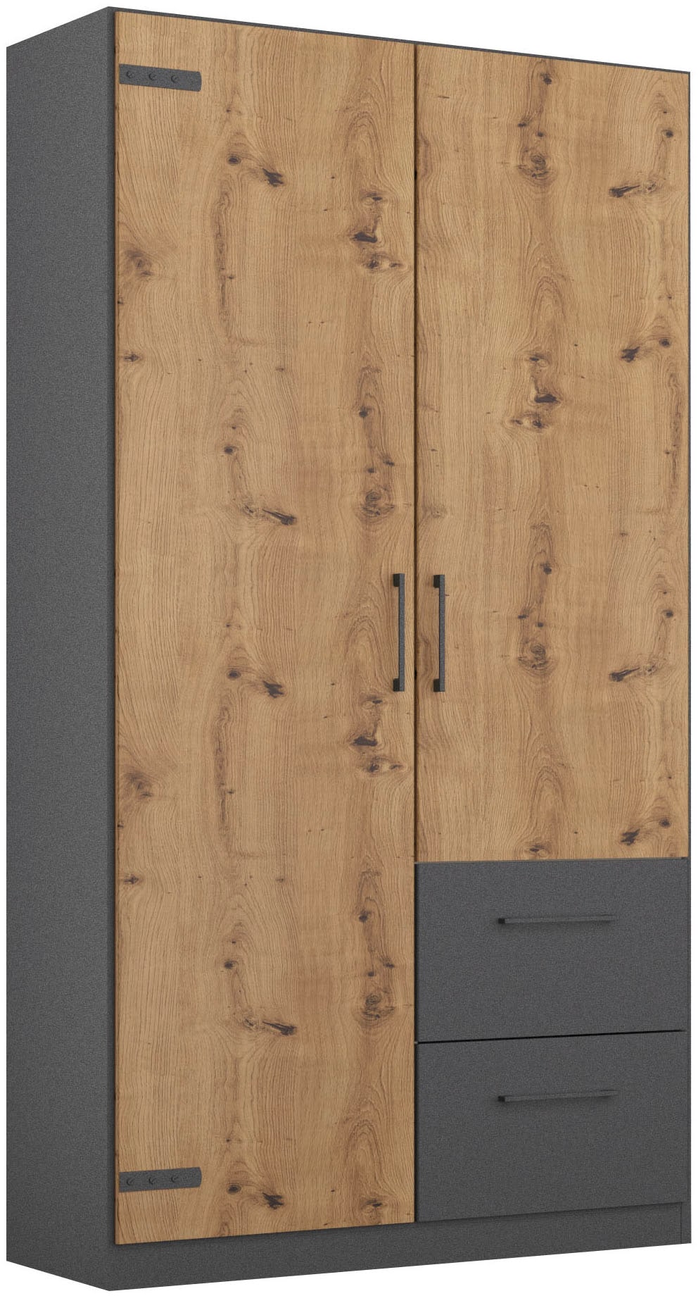 rauch Drehtürenschrank "Holmes" im Industrial Style, mit Schubkästen, mit o günstig online kaufen