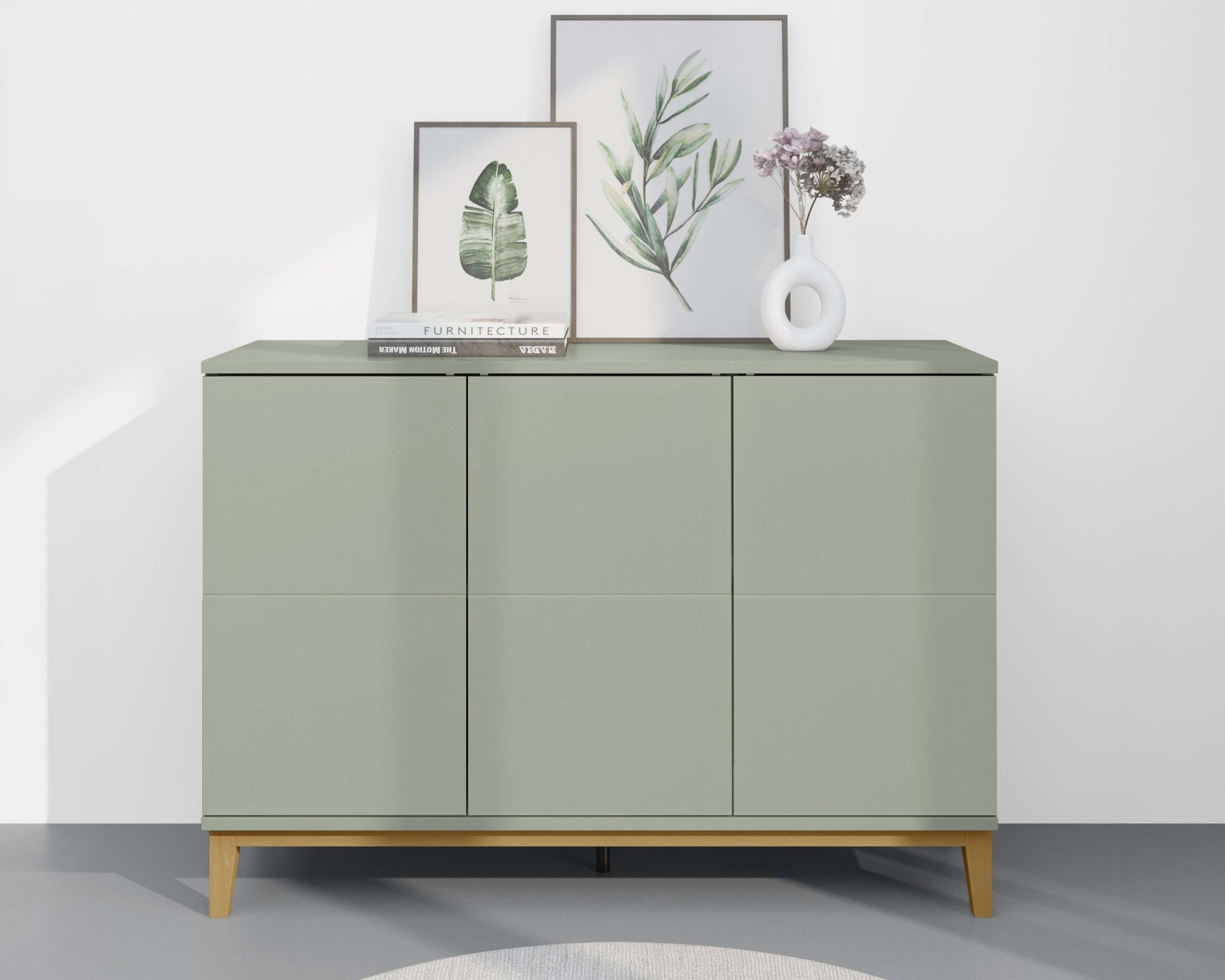 OTTO home Sideboard "Maryd" 1 Stk. tlg. Kommode, Untergestell in Holzoptik, Breite 120 cm