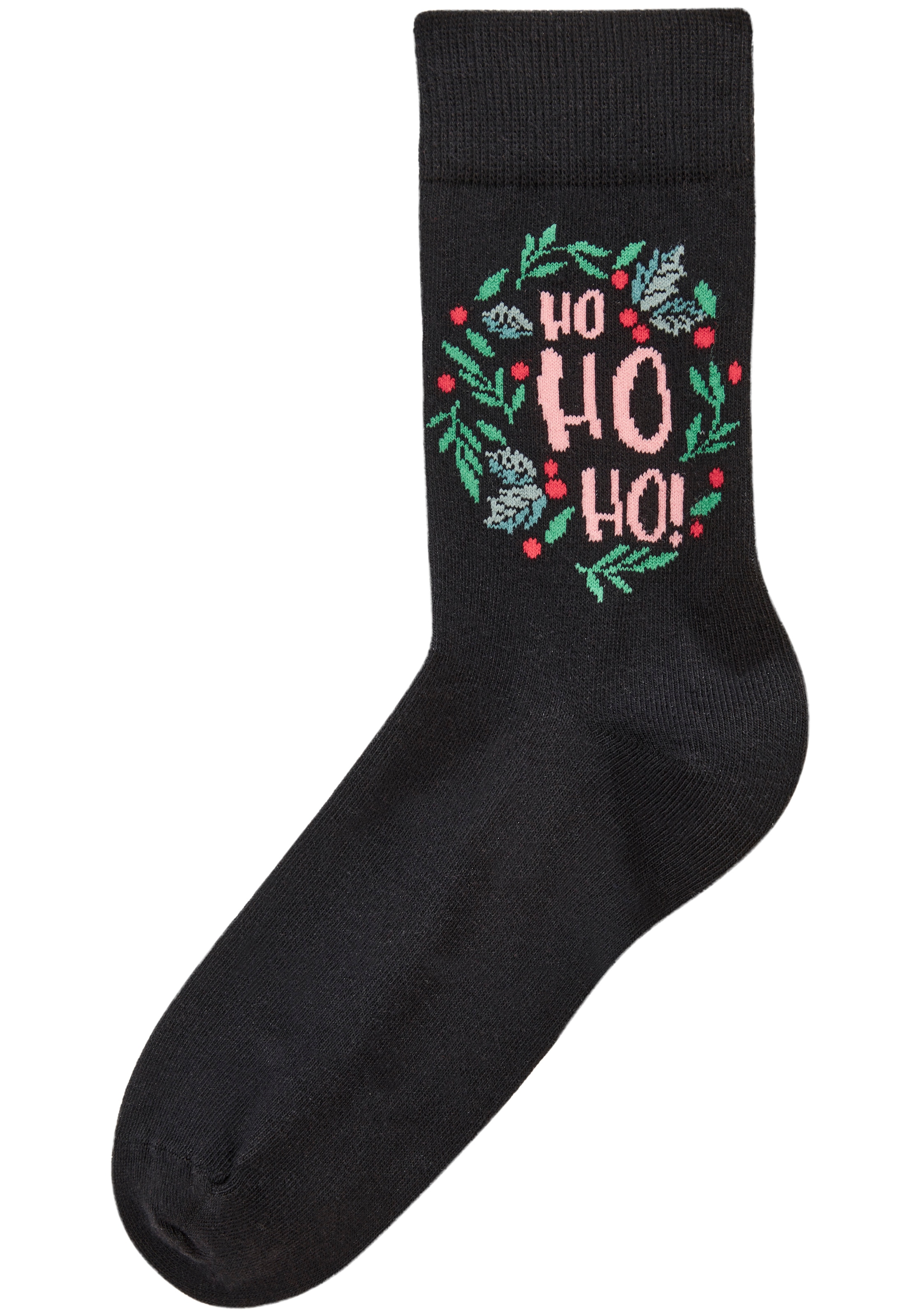 H.I.S Freizeitsocken »Damen Weihnachtssocken« Packung, 3 Paar tlg. mit lustigen Weihnachtsmotiven