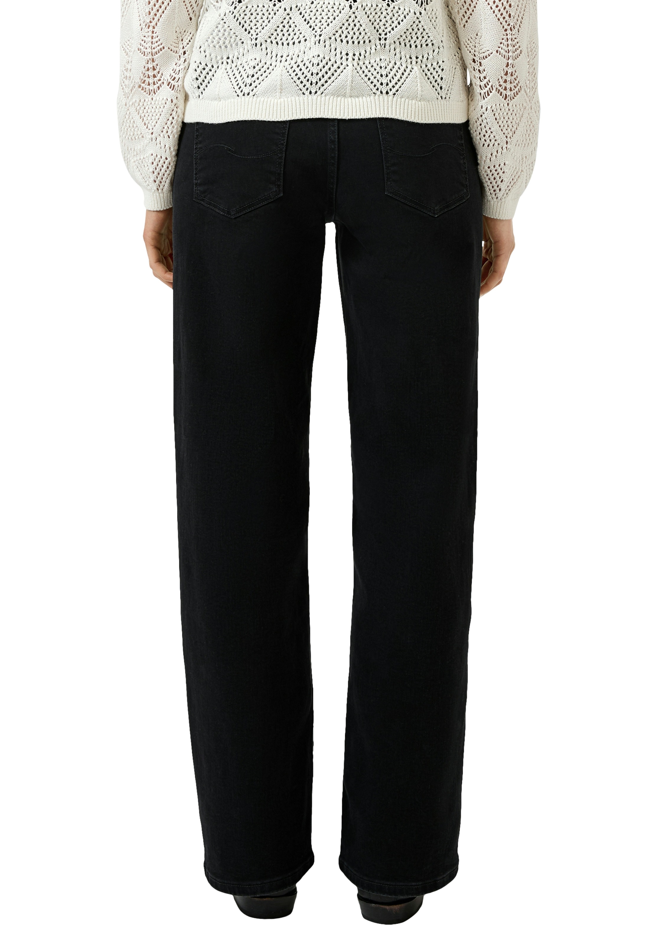 QS Stretch-Jeans "CATIE Wide Leg" 5-Pocket-Form günstig online kaufen