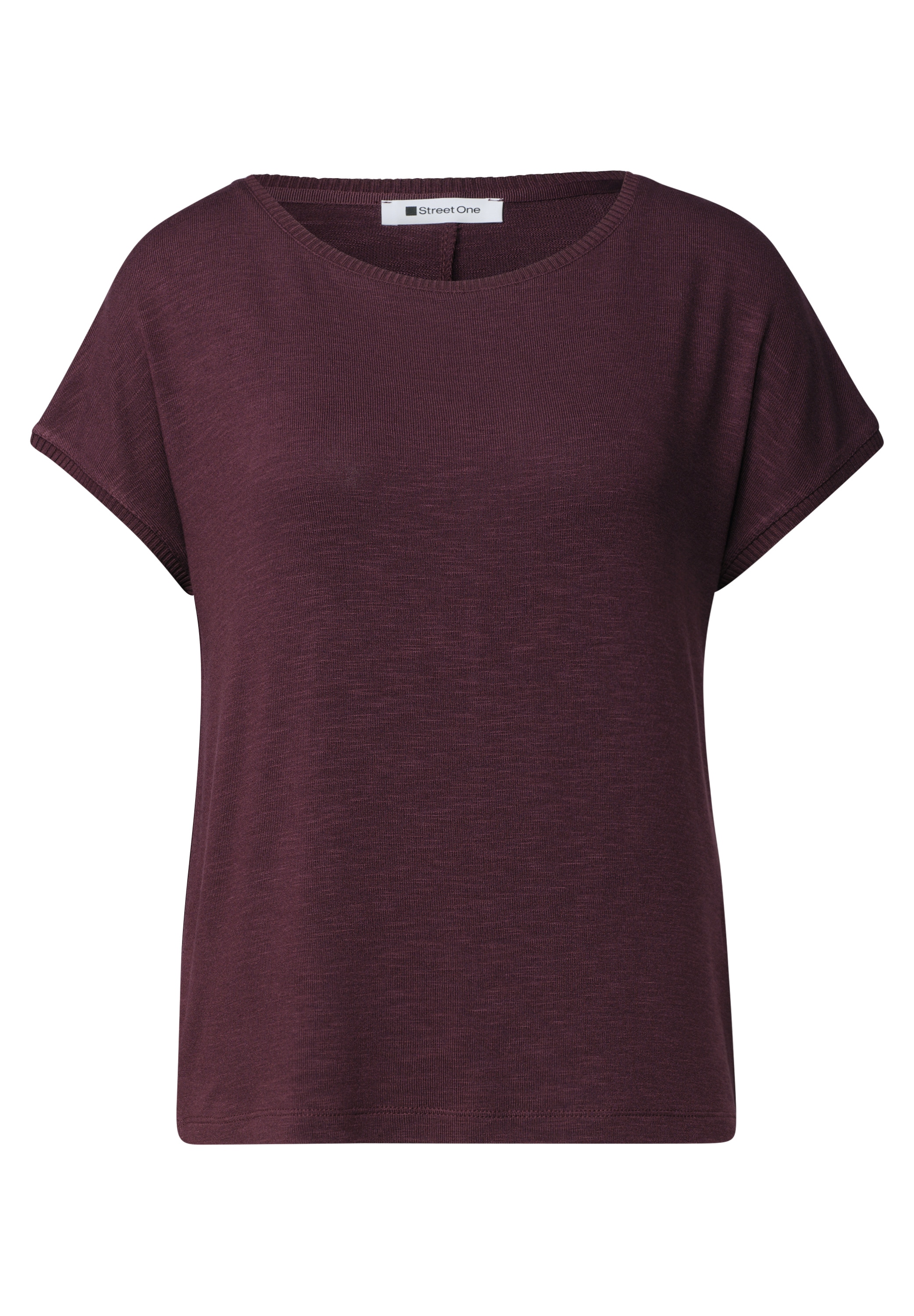 STREET ONE T-Shirt in Unifarbe