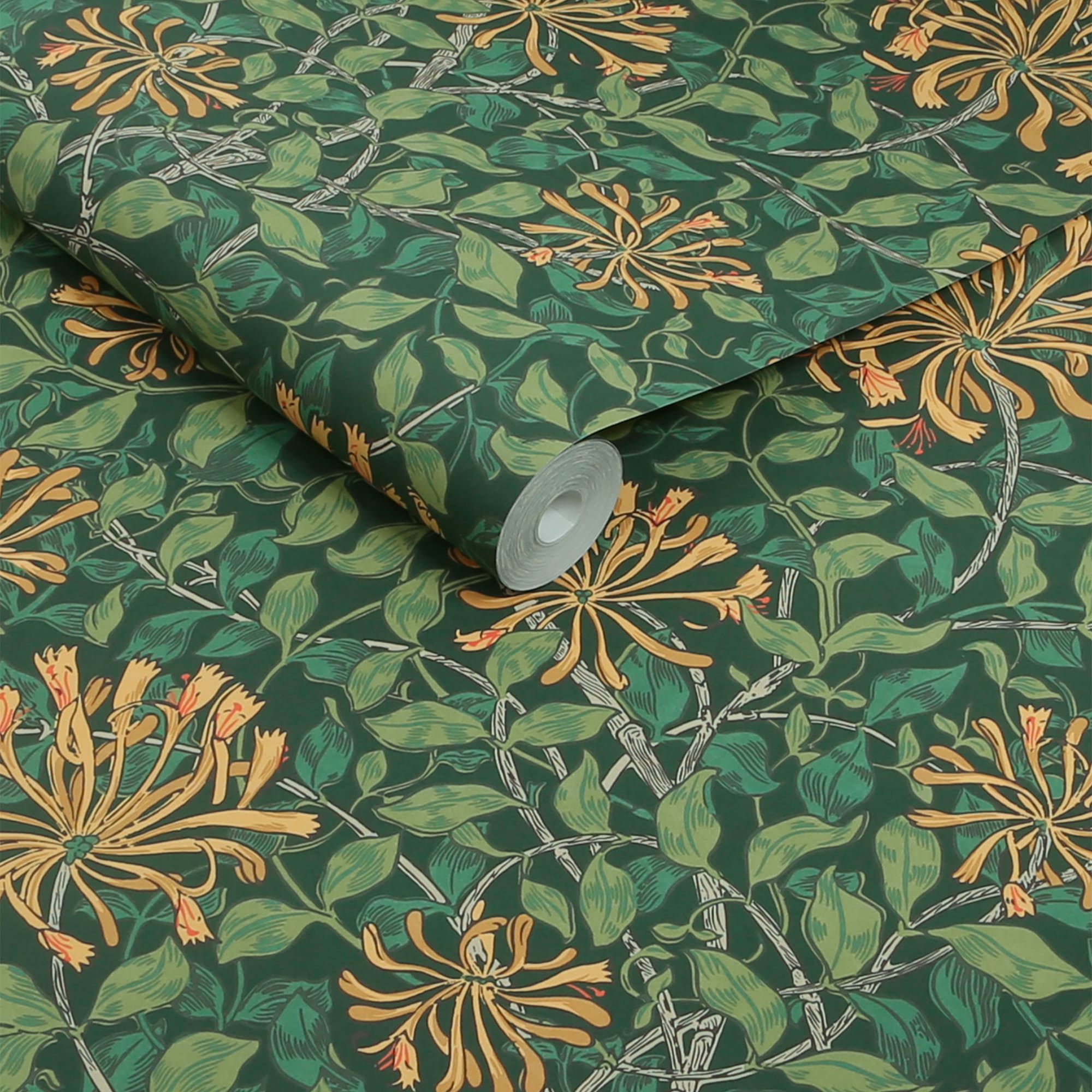 WILLIAM MORRIS AT HOME Vliestapete »Honeysuckle Verde«, Motiv, Design Tapeten