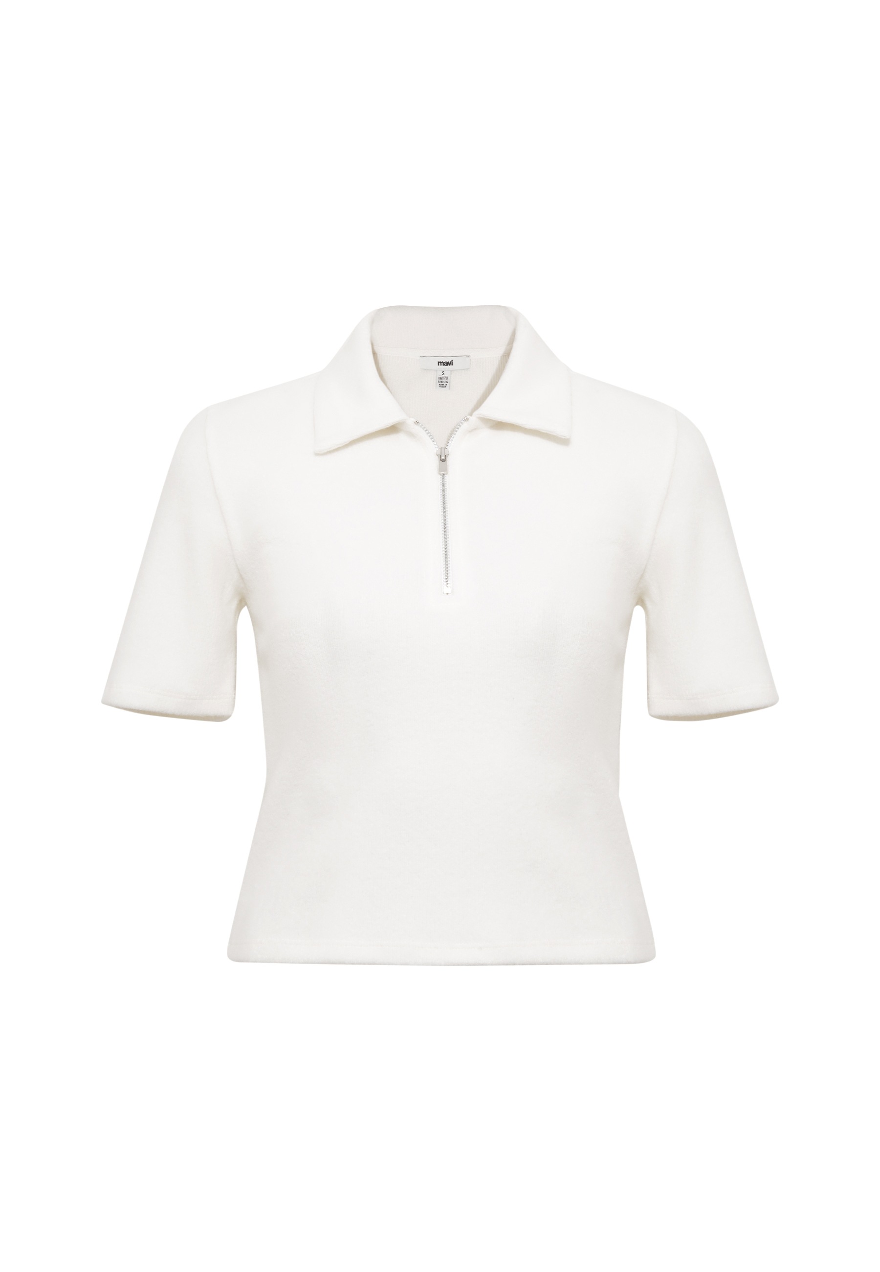 Mavi Poloshirt »HALF ZIP FASHION JERSEY« Top kurzarm