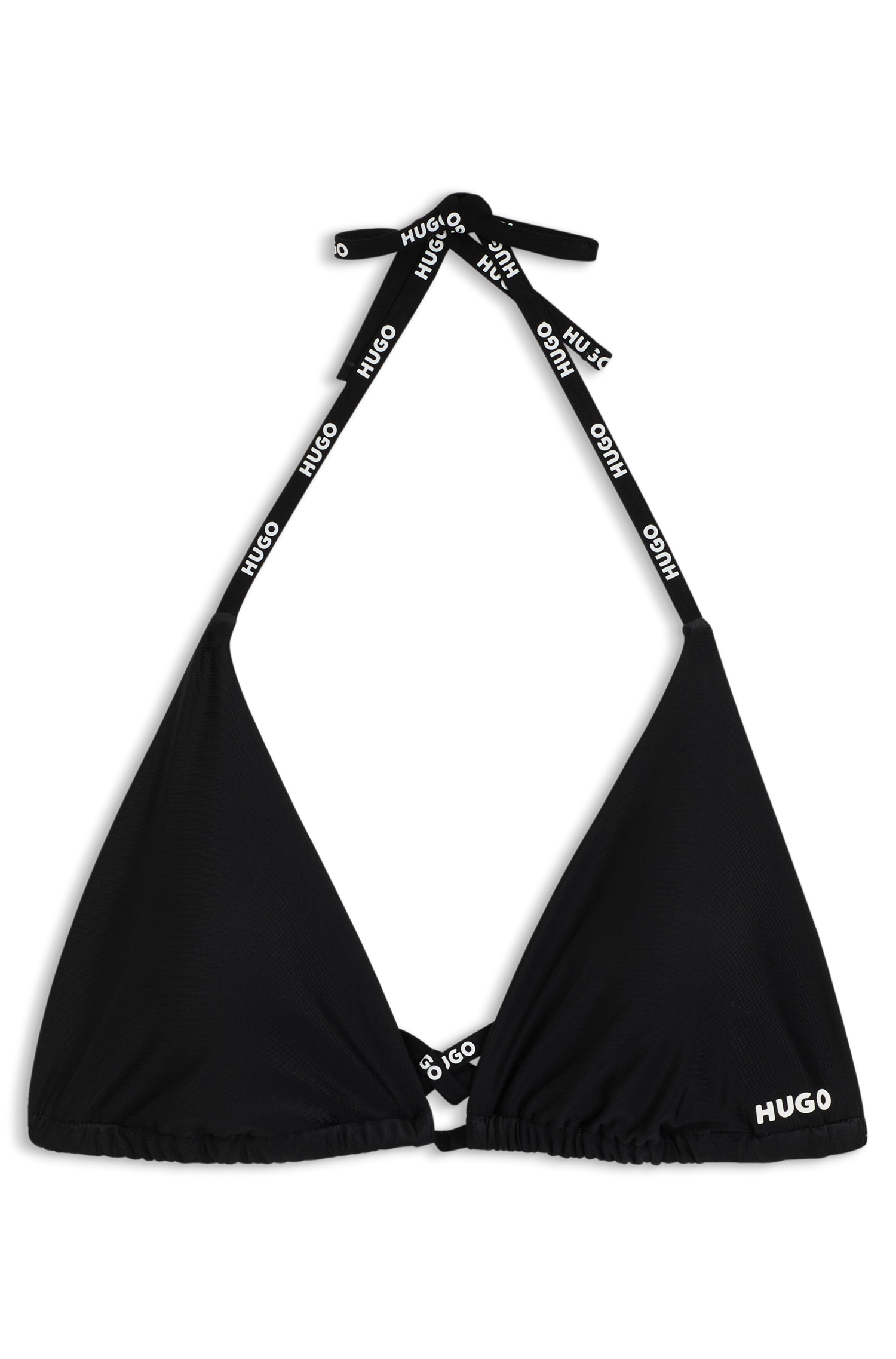 HUGO Underwear Triangel-Bikini-Top »Pure« mit Logobändern, herausnehmbare Polster