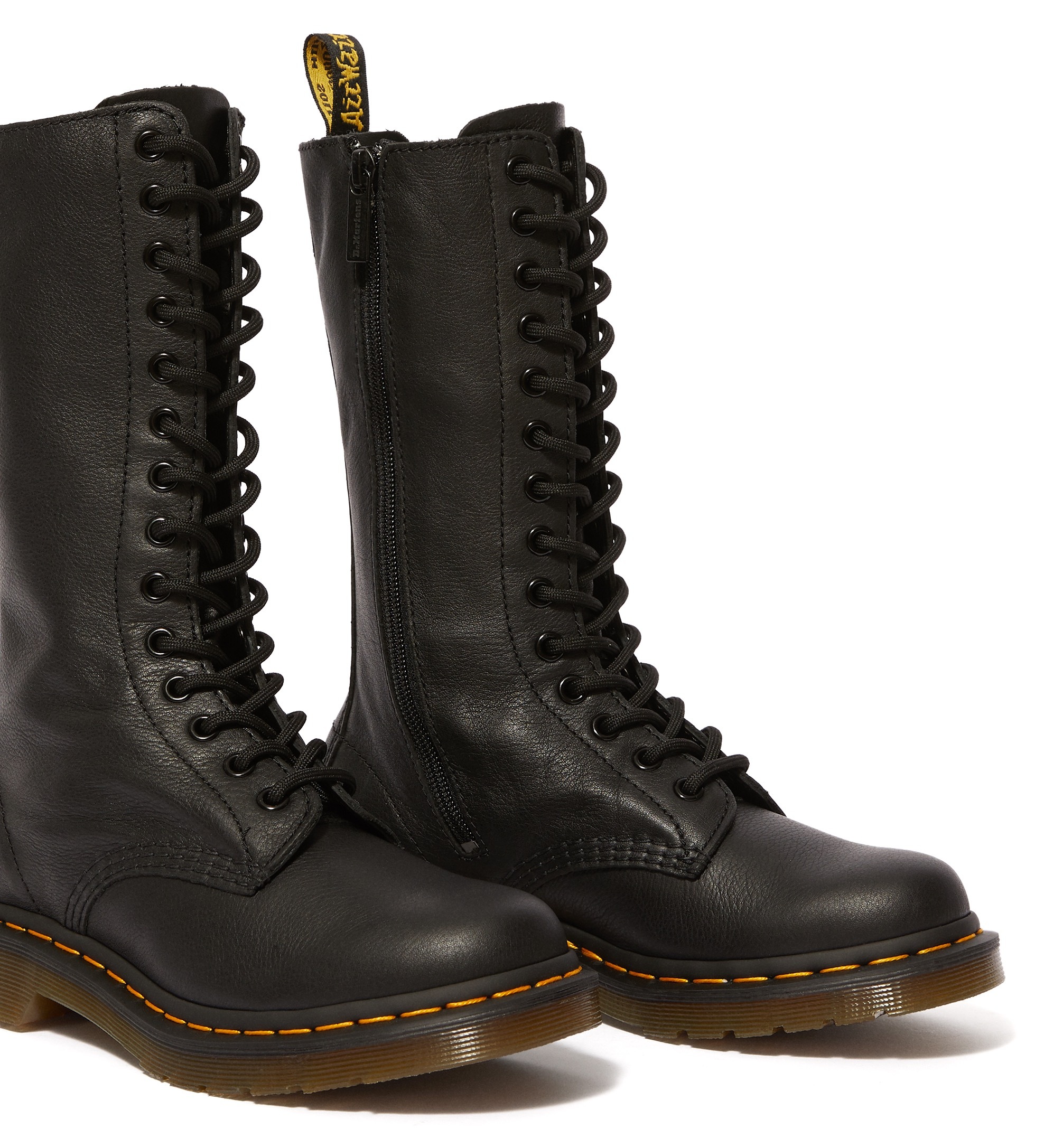 Thumbnail - DR. MARTENS Schnürstiefel "1B99 Black Virginia" Langschaftstiefel, Boot mit Reißverschluss