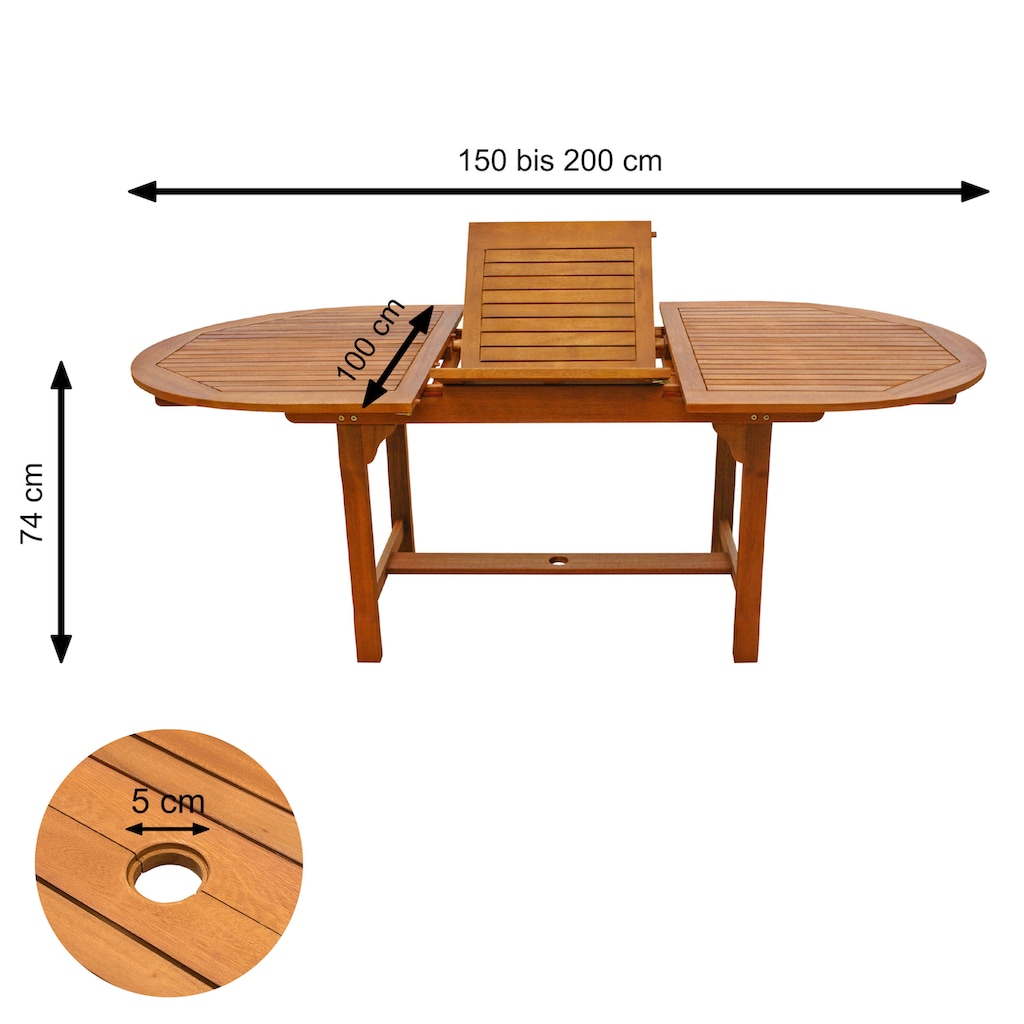 indoba Gartentisch »Sun Shine«