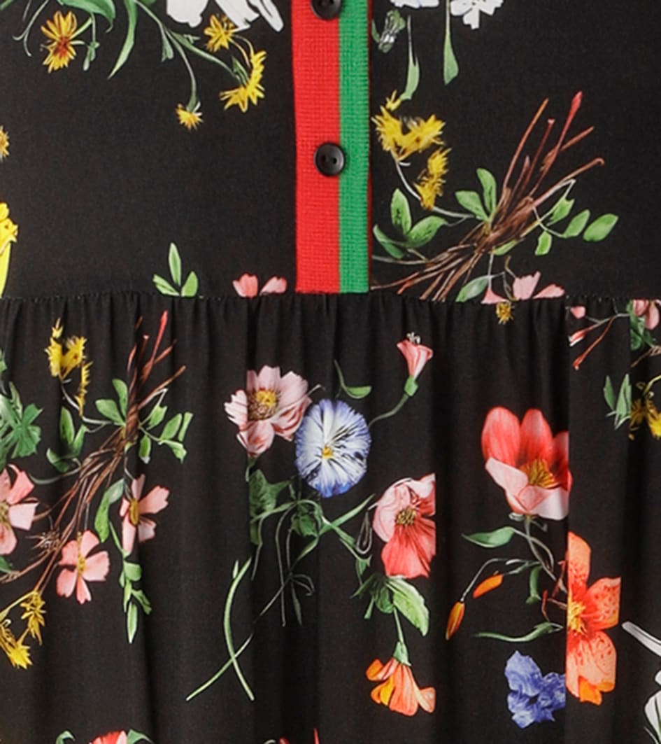 Aniston CASUAL Sommerkleid mit farbenfrohen Blumendruck - jedes Teil ein Unikat - NEUE KOLLEKTION