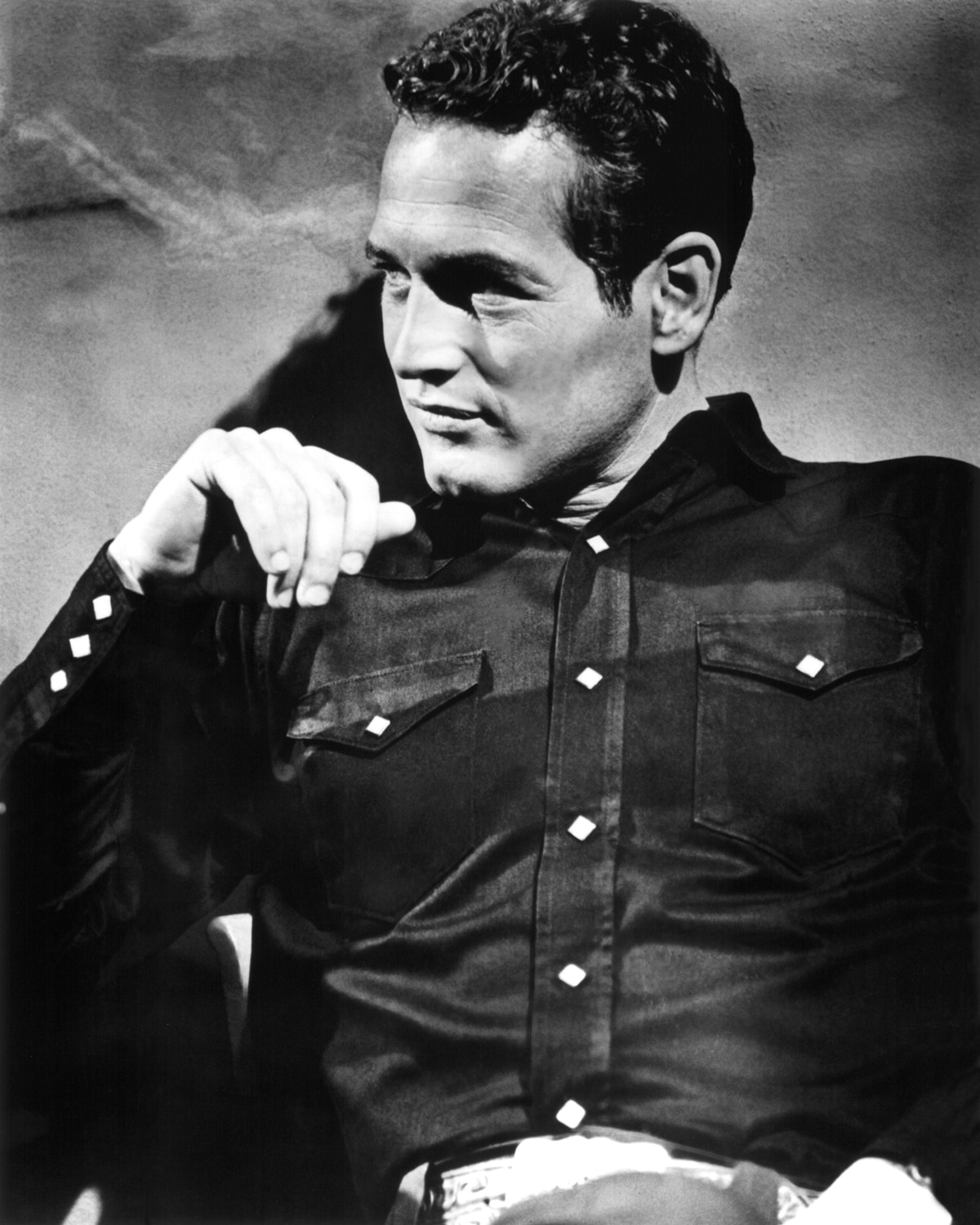 queence Acrylglasbild »Paul Newman«, Schwarz-Weiß-Mann-Stars-Portrait-Foto-Film, Fine Art-Print in Galeriequalität