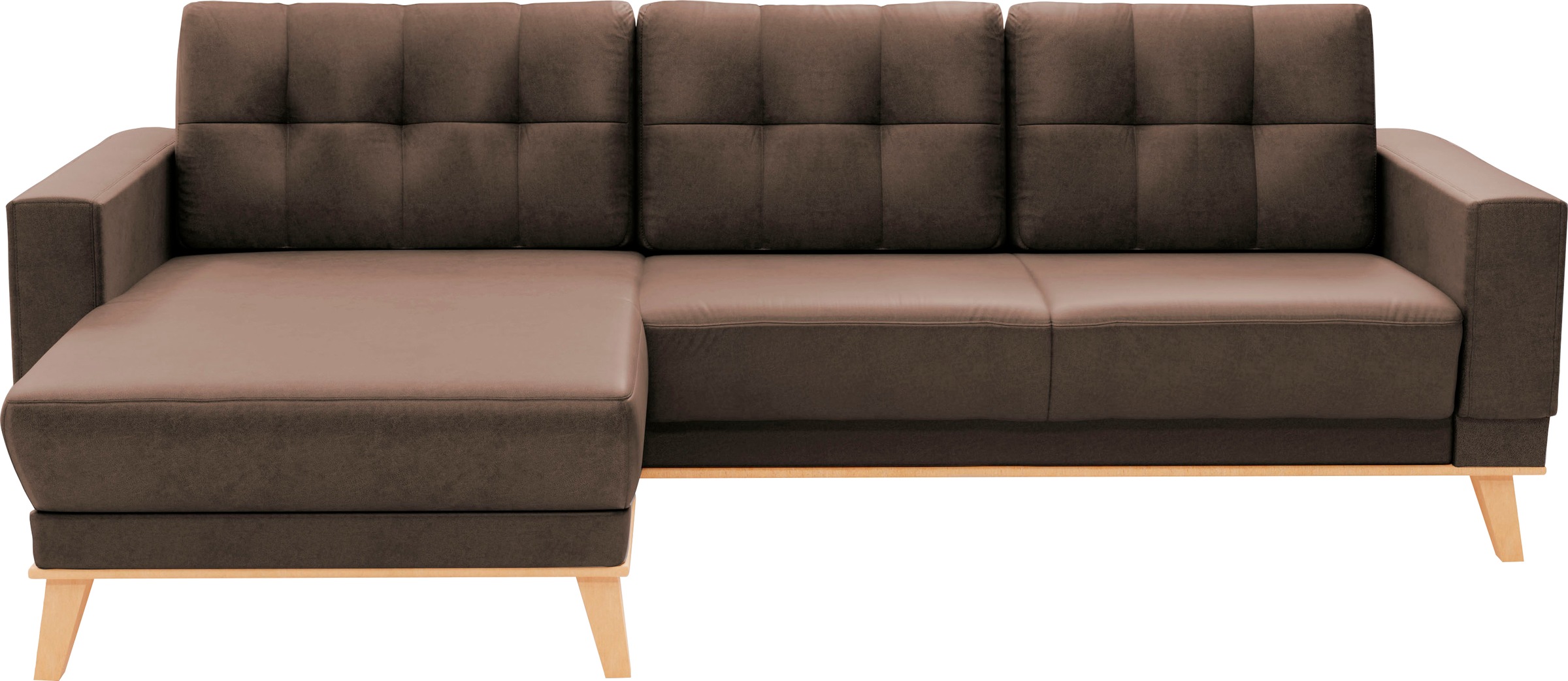 sit&more Ecksofa »Lavida L-Form«, wahlweise mit Kippfunktion und Bettkasten