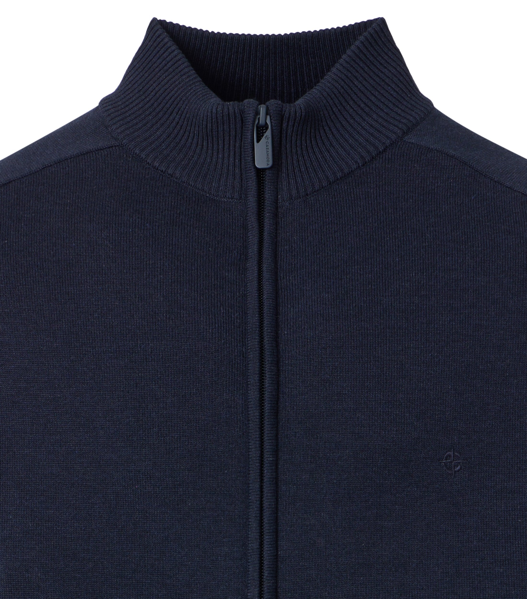 CASAMODA Strickjacke »Strickjacke« mit Stehkragen und Reißverschluss