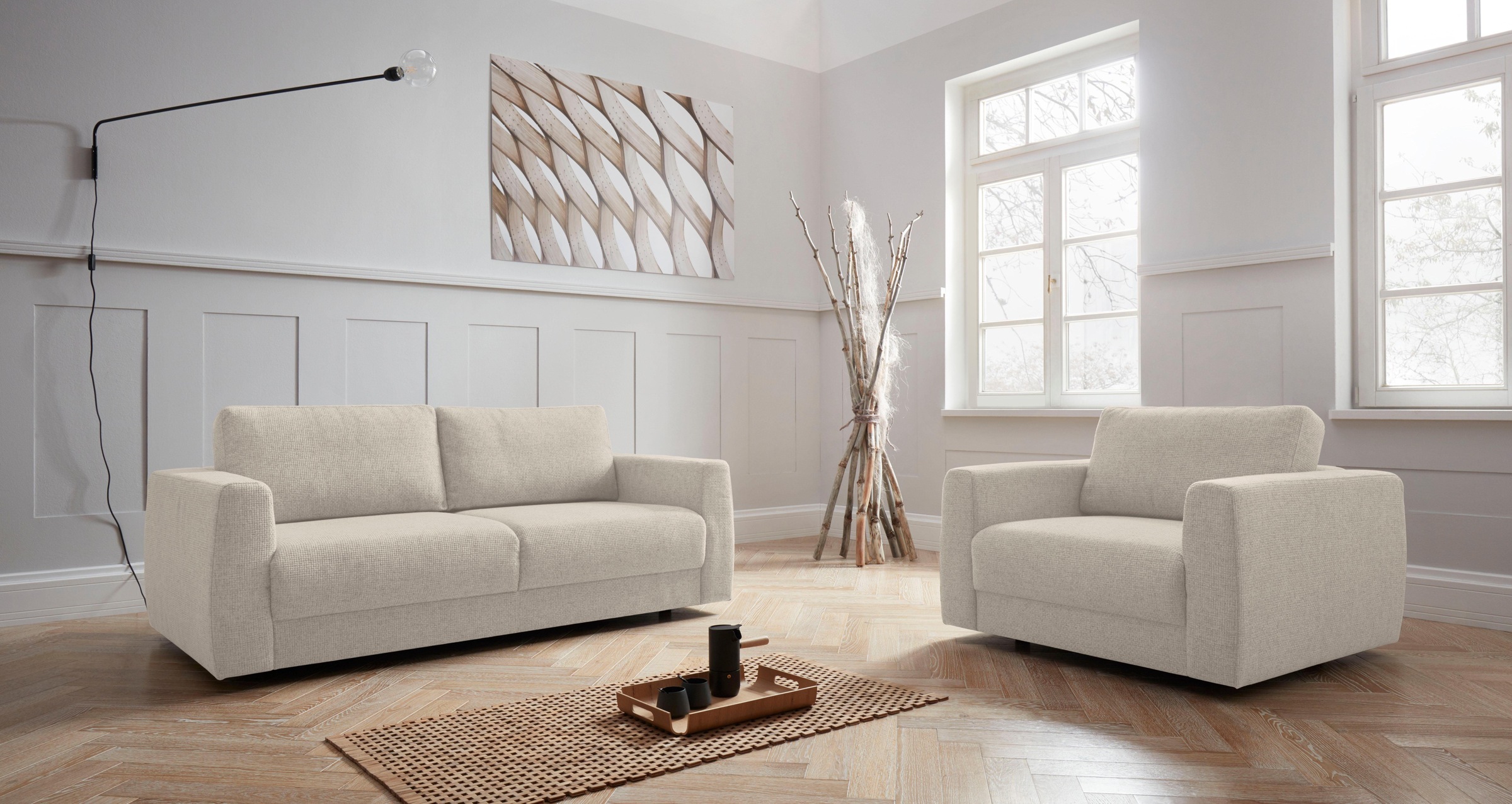 andas 2-Sitzer »Hobro«, in 3 Bezugsqualitäten in vielen Farben, Design by Morten Georgsen