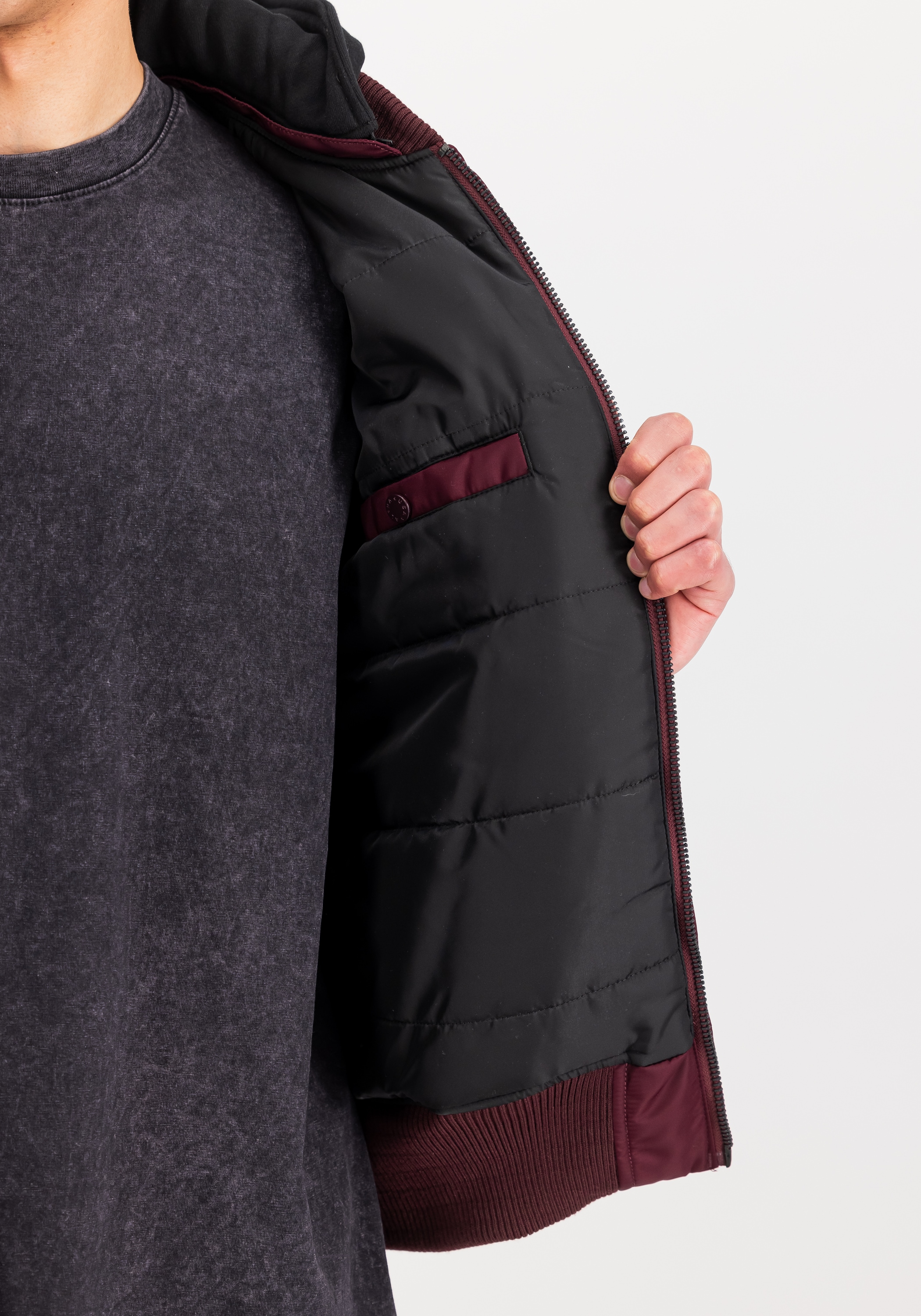 Alpha Industries Bomberjacke »Alpha Industries Men - Bomber Jackets MA-1 Zip Hood Backprint«