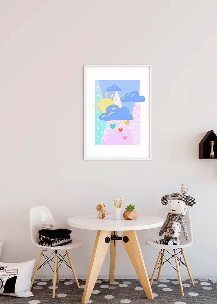 Komar Bild »Winnie the Pooh Clouds«, Disney, (1 St.), Wandbild zur Dekoration im Kinderzimmer - ohne Rahmen