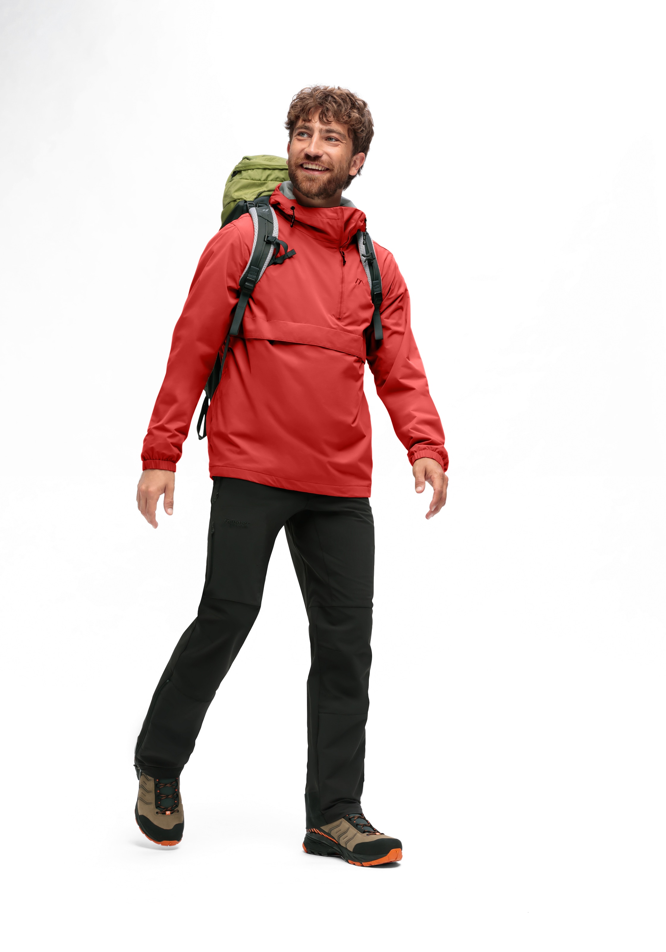 Maier Sports Outdoorjacke »OkokO«, Unisex Windbreaker, Schlupfjacke wasserdicht, verstellbare Kapuze